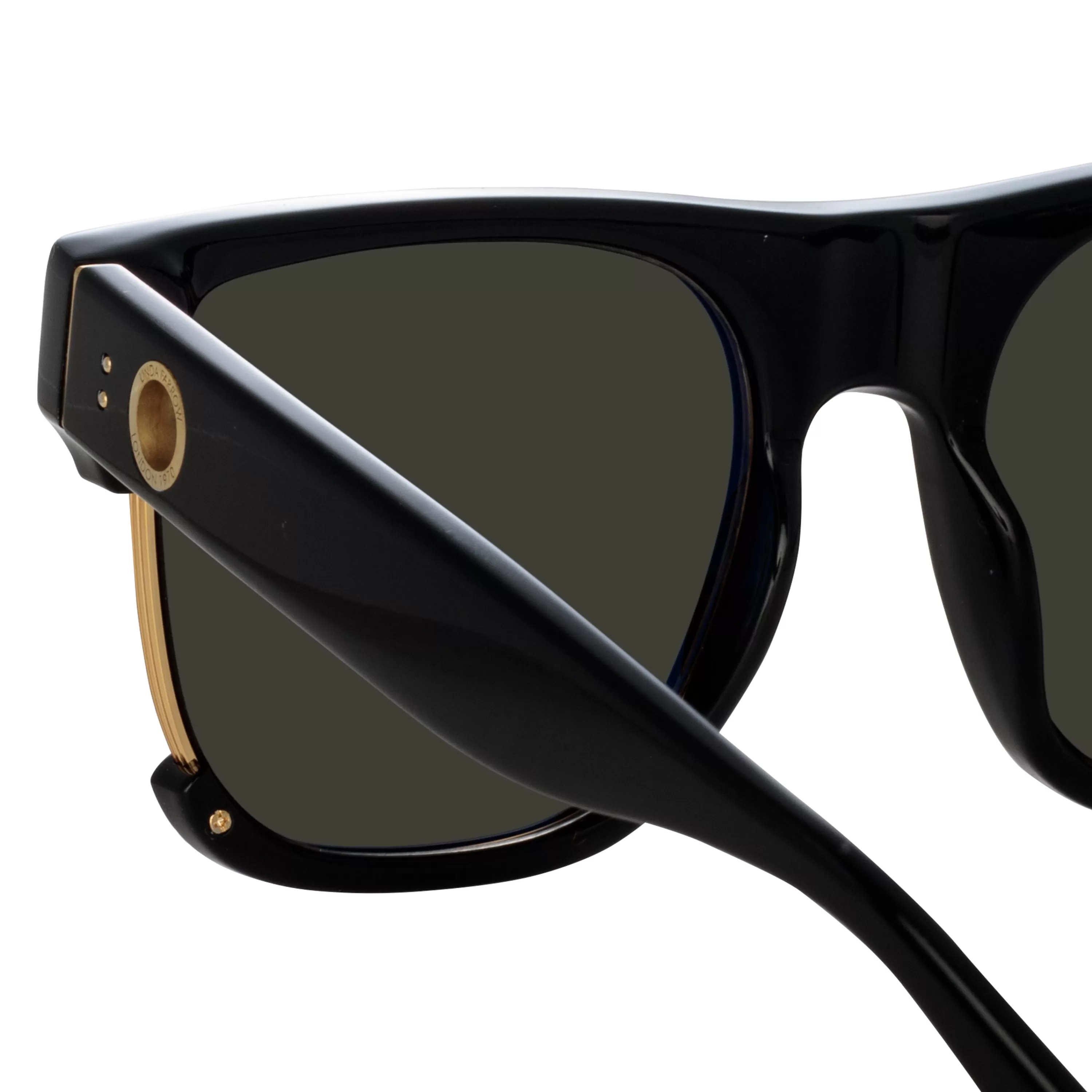 mens_lomas_dframe_sunglasses_in_black_3.webp LINDA FARROW (U.K.) Men's Lomas D-Frame Sunglasses in Black