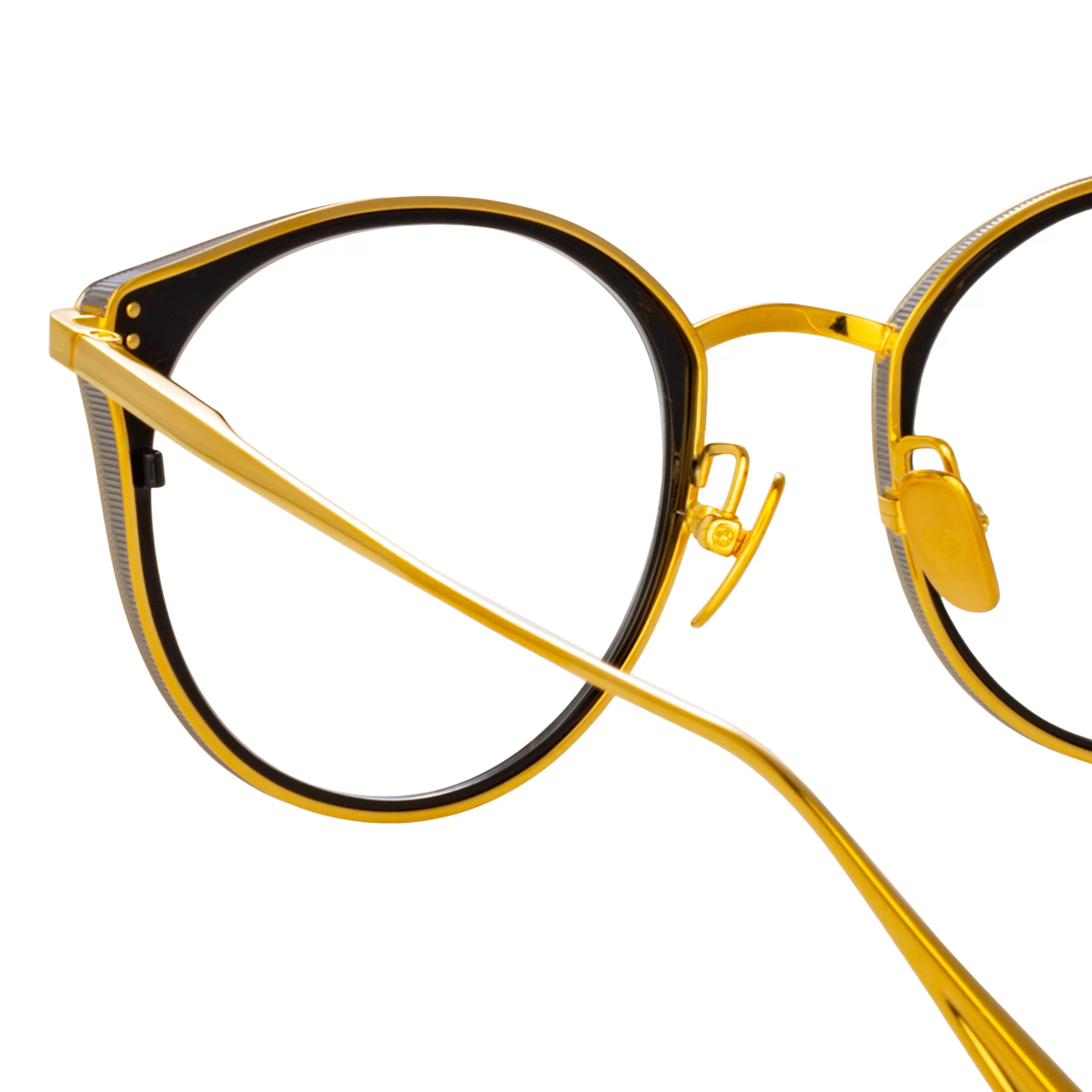 mens_neusa_oval_optical_frame_in_yellow_gold_3.webp LINDA FARROW (U.K.) Men's Neusa Oval Optical Frame in Yellow Gold