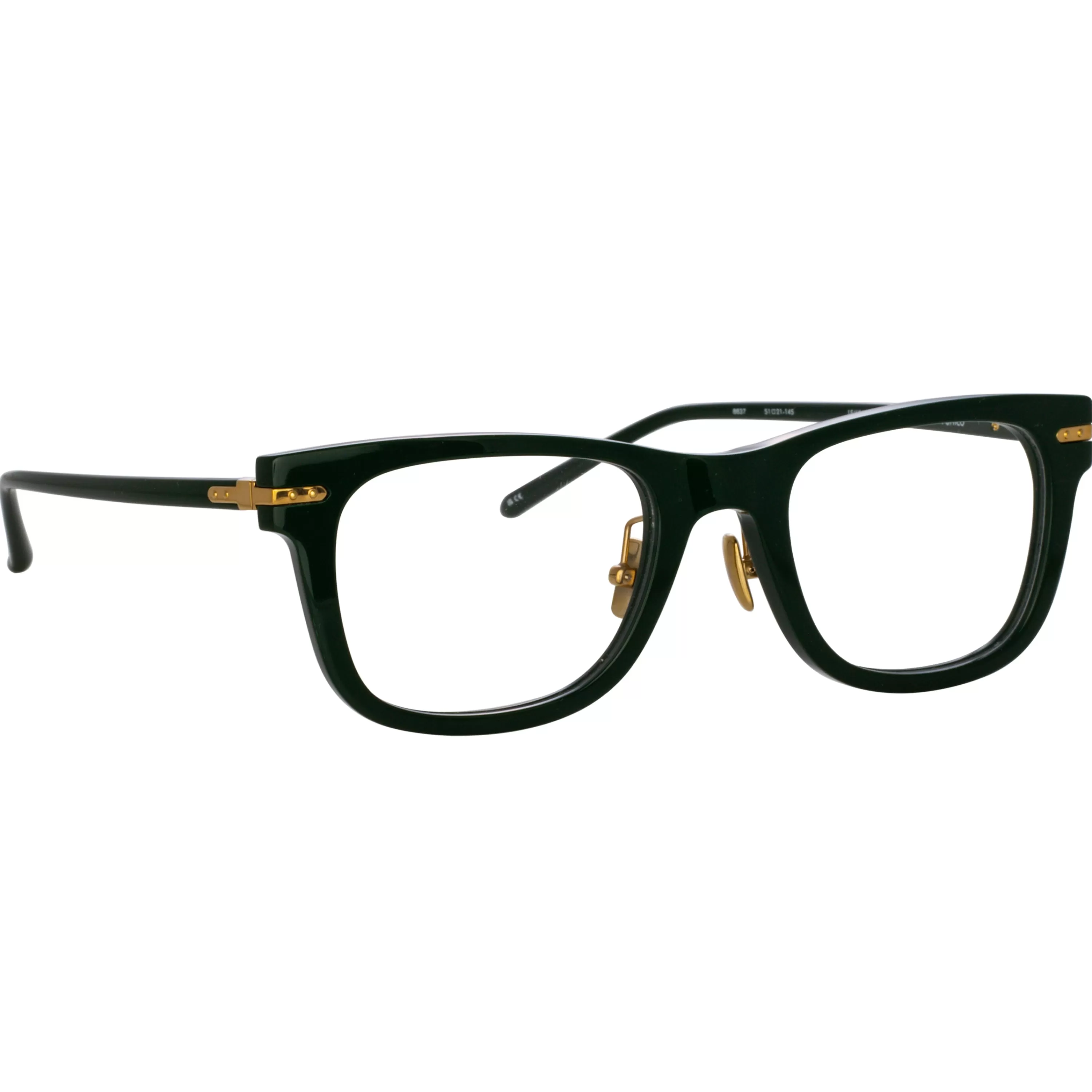 mens_portico_optical_dframe_in_forest_green_asian_fit_2.webp LINDA FARROW (U.K.) Men's Portico Optical D-Frame in Forest Green (Asian Fit)