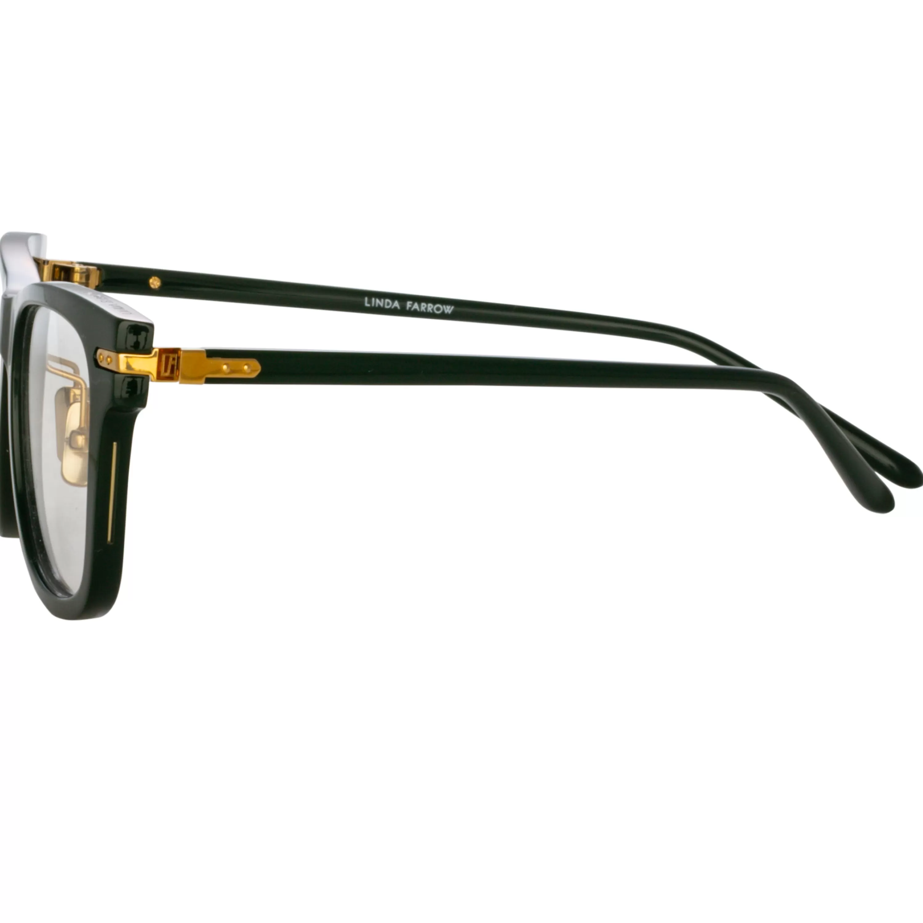 mens_portico_optical_dframe_in_forest_green_asian_fit_3.webp LINDA FARROW (U.K.) Men's Portico Optical D-Frame in Forest Green (Asian Fit)