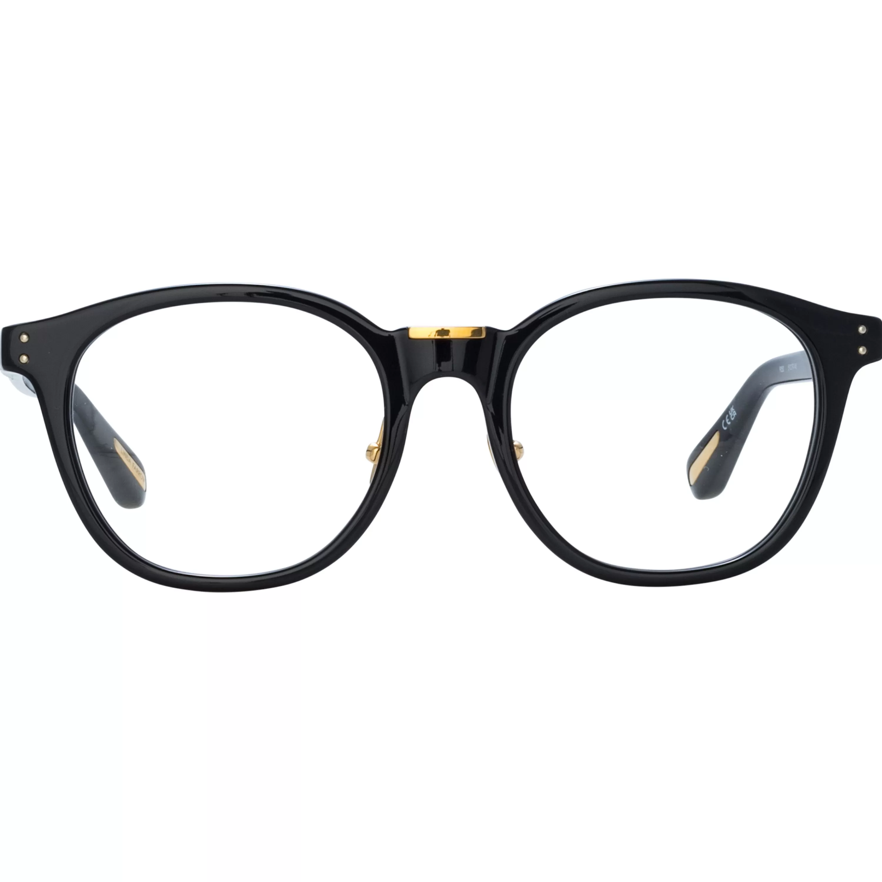 LINDA FARROW (U.K.) Men's Powell Optical D-Frame in Black
