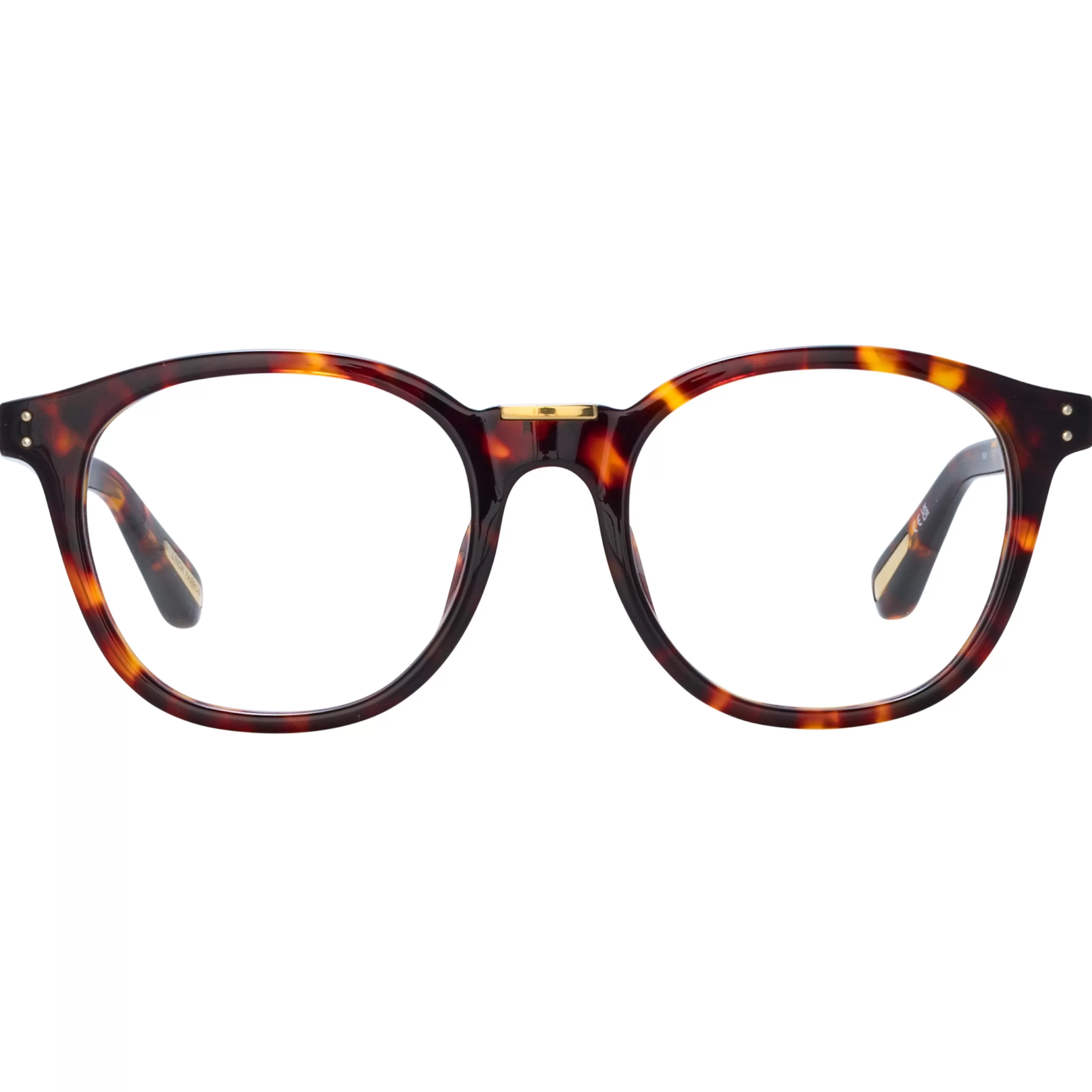 LINDA FARROW (U.K.) Men's Powell Optical D-Frame in Tortoiseshell