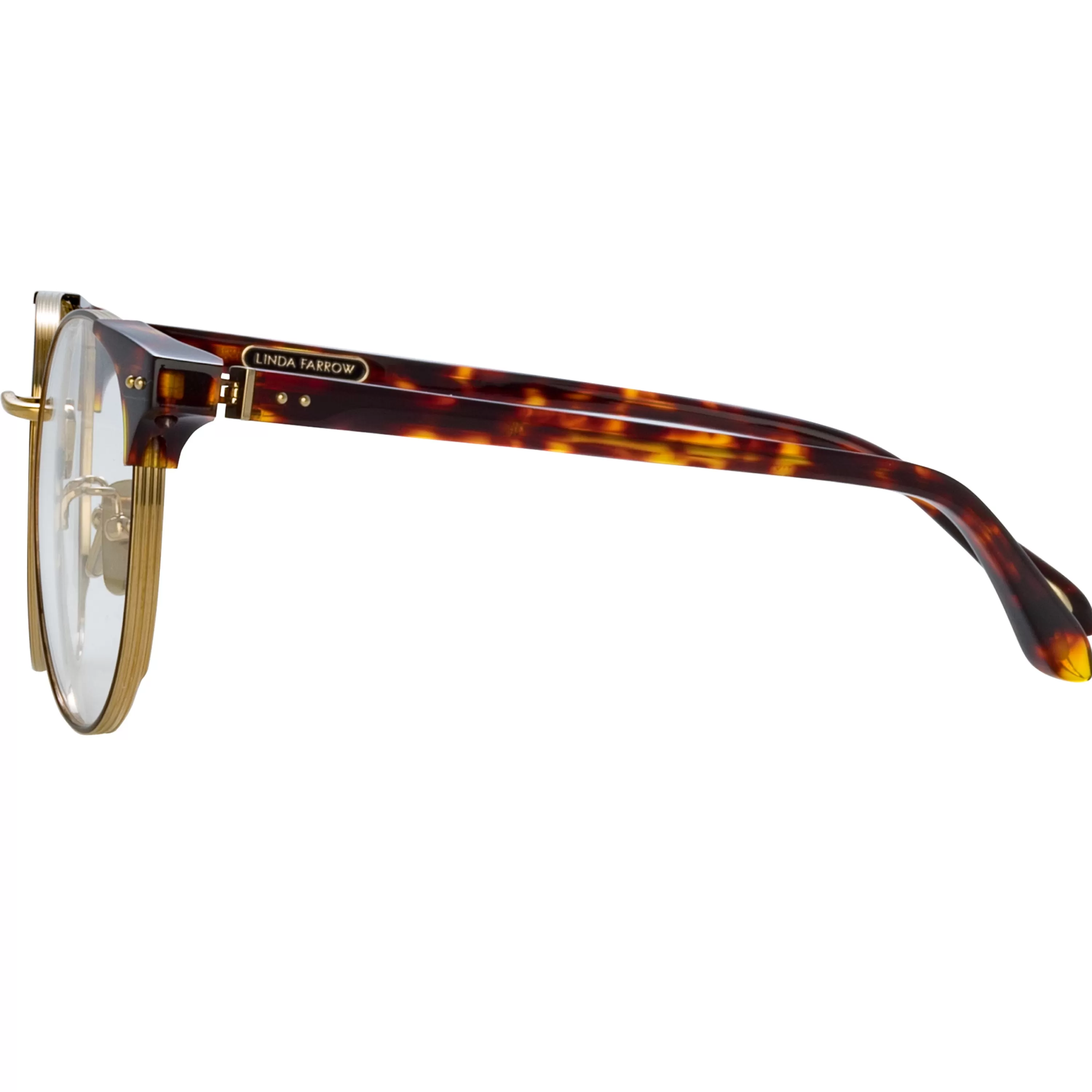 mens_spence_oval_optical_frame_in_tortoiseshell_3.webp Linda Farrow Men's Spence Oval Optical Frame in Tortoiseshell