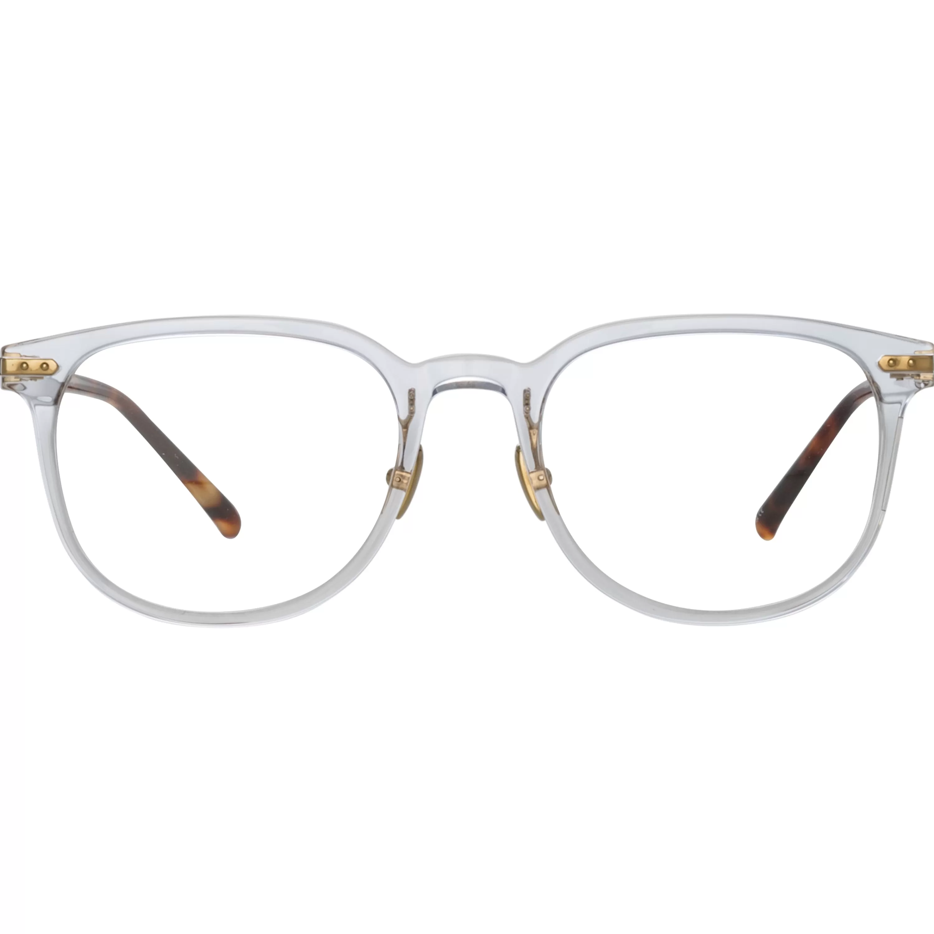 LINDA FARROW (U.K.) Men's Sullivan Optical D-Frame in Clear (Asian Fit)