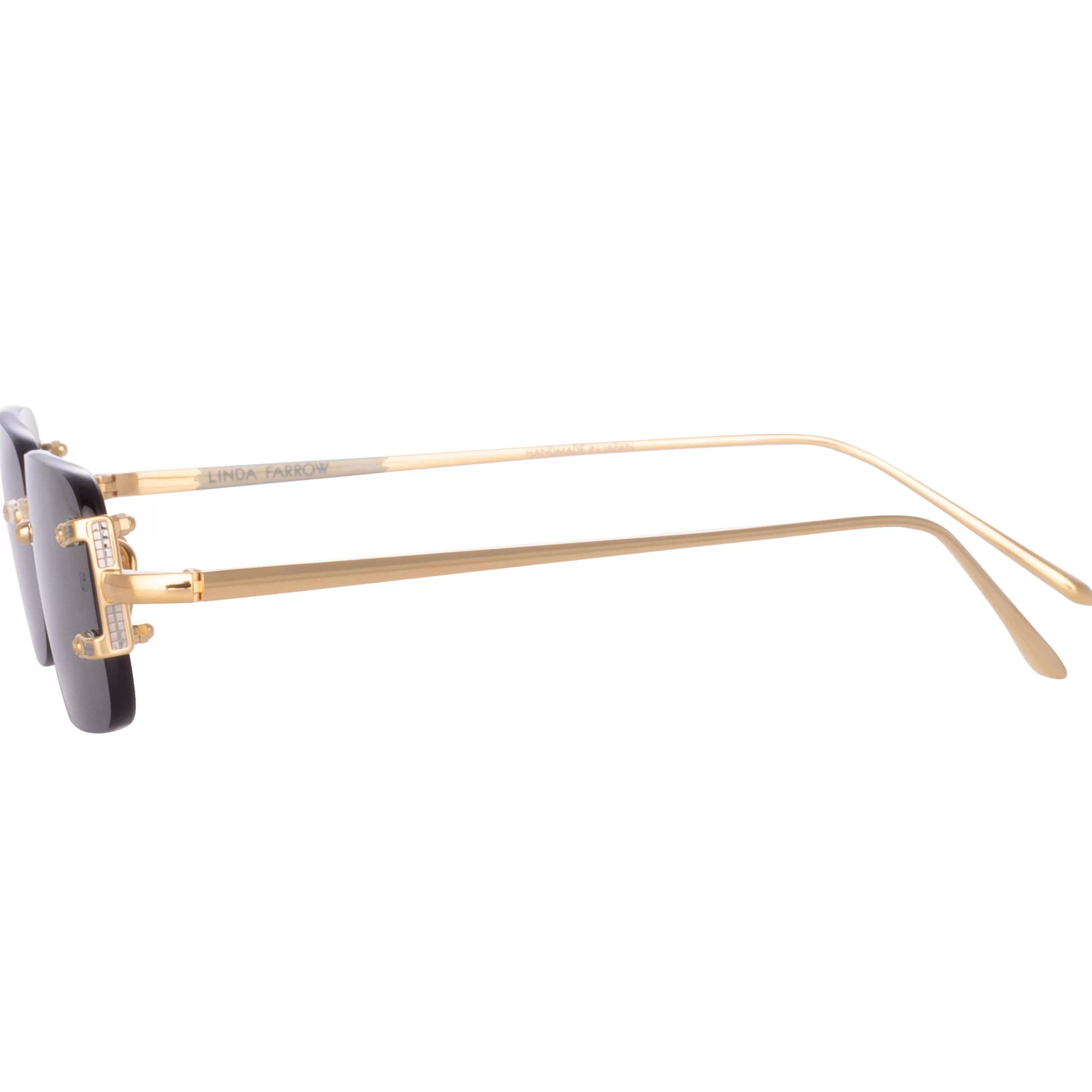 mens_taylor_rectangular_sunglasses_in_yellow_gold_and_green_2.webp LINDA FARROW (U.K.) Men's Taylor Rectangular Sunglasses in Yellow Gold and Green