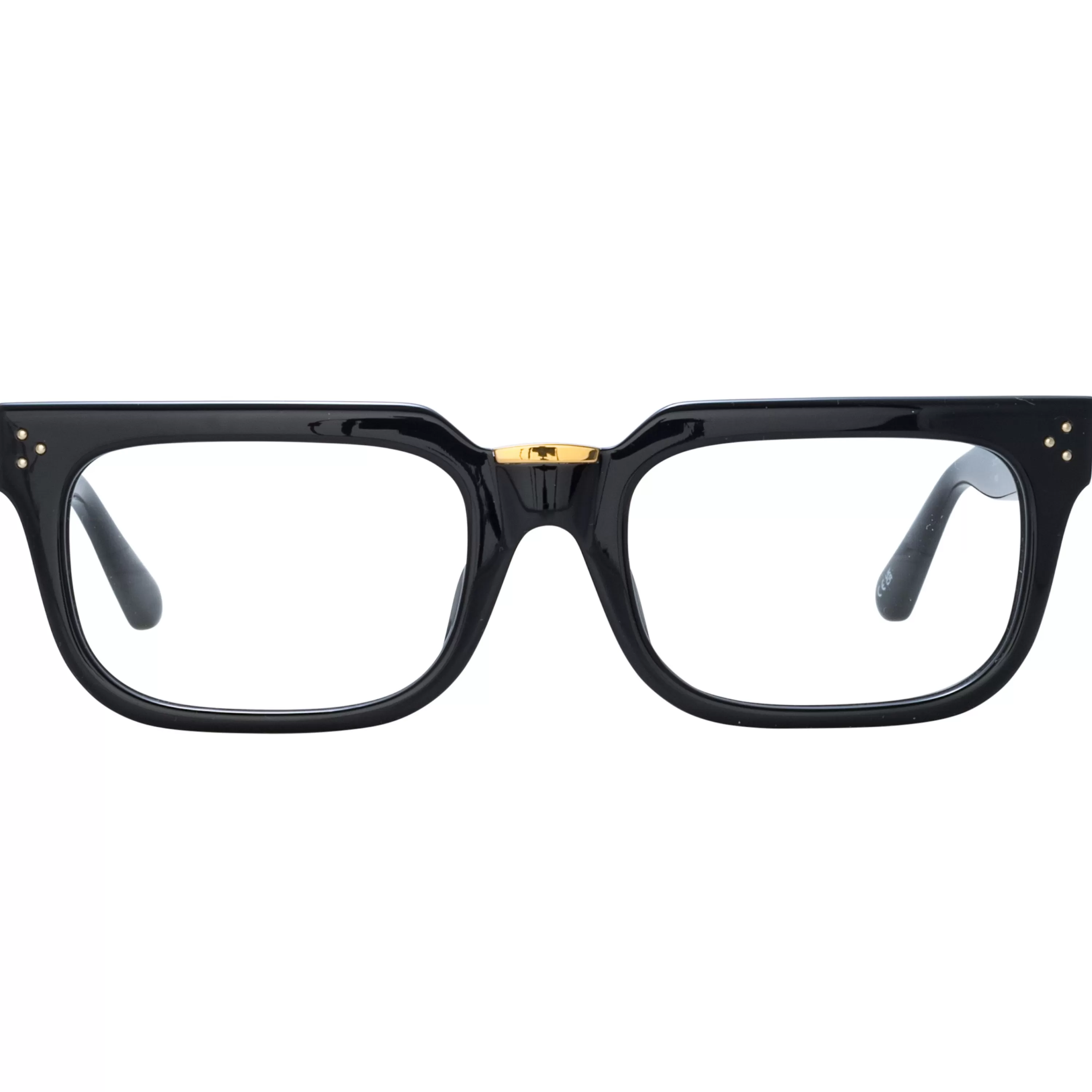 Women LINDA FARROW (U.K.) Men's Yoan Angular Optical Frame in Black