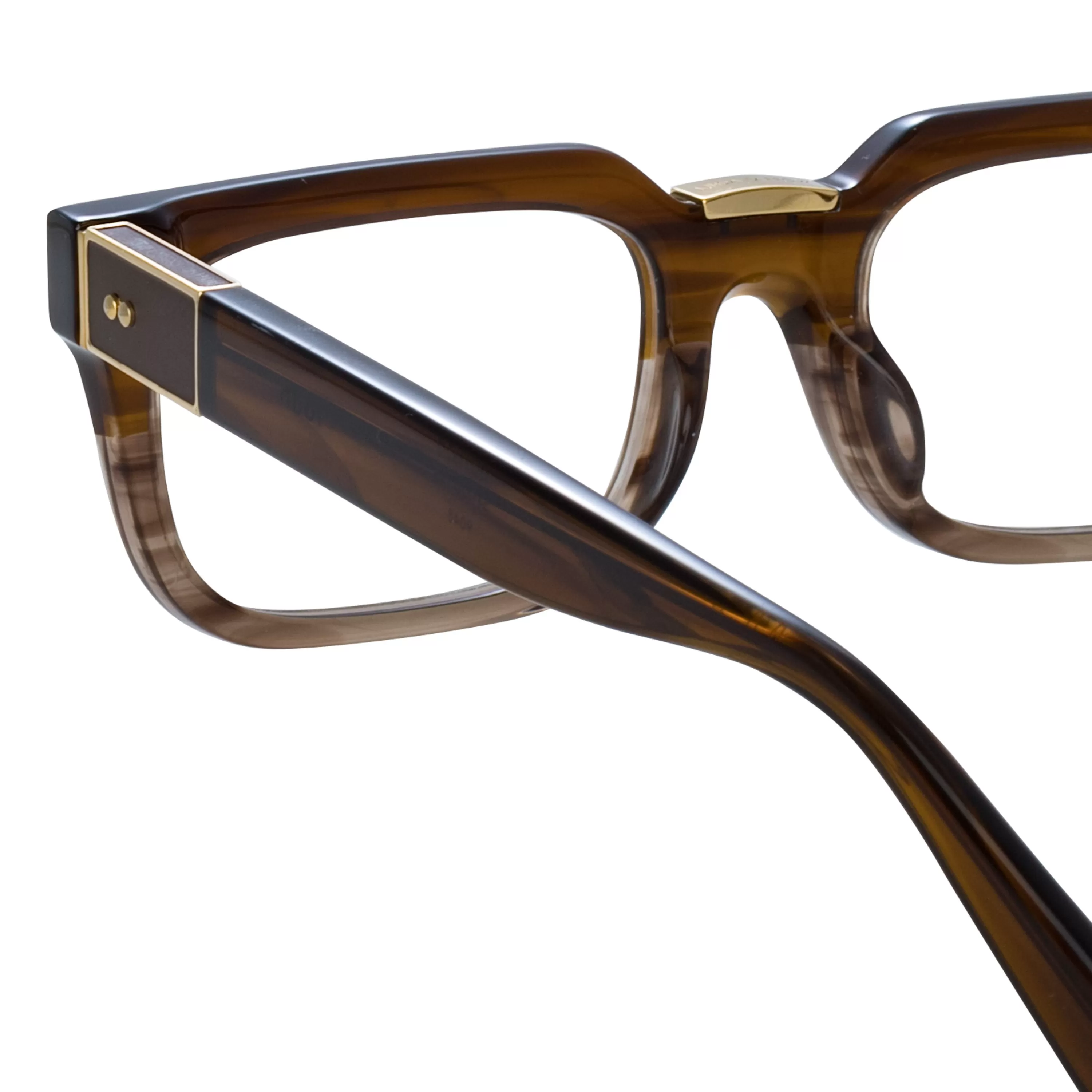 mens_yoan_angular_optical_frame_in_caramel_horn_4.webp Women LINDA FARROW (U.K.) Men's Yoan Angular Optical Frame in Caramel Horn