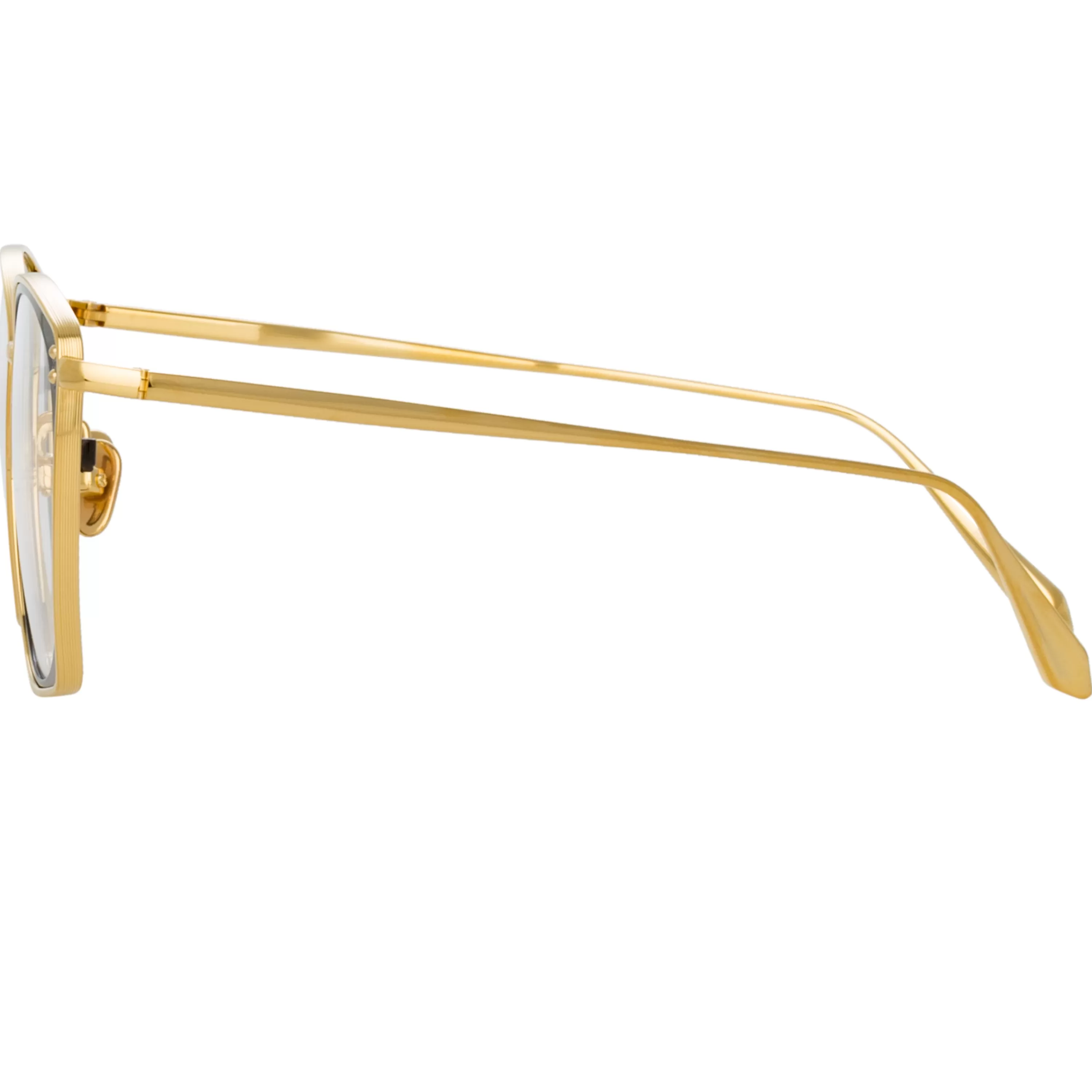 milo_square_optical_frame_in_yellow_gold_2.webp LINDA FARROW (U.K.) Milo Square Optical Frame in Yellow Gold