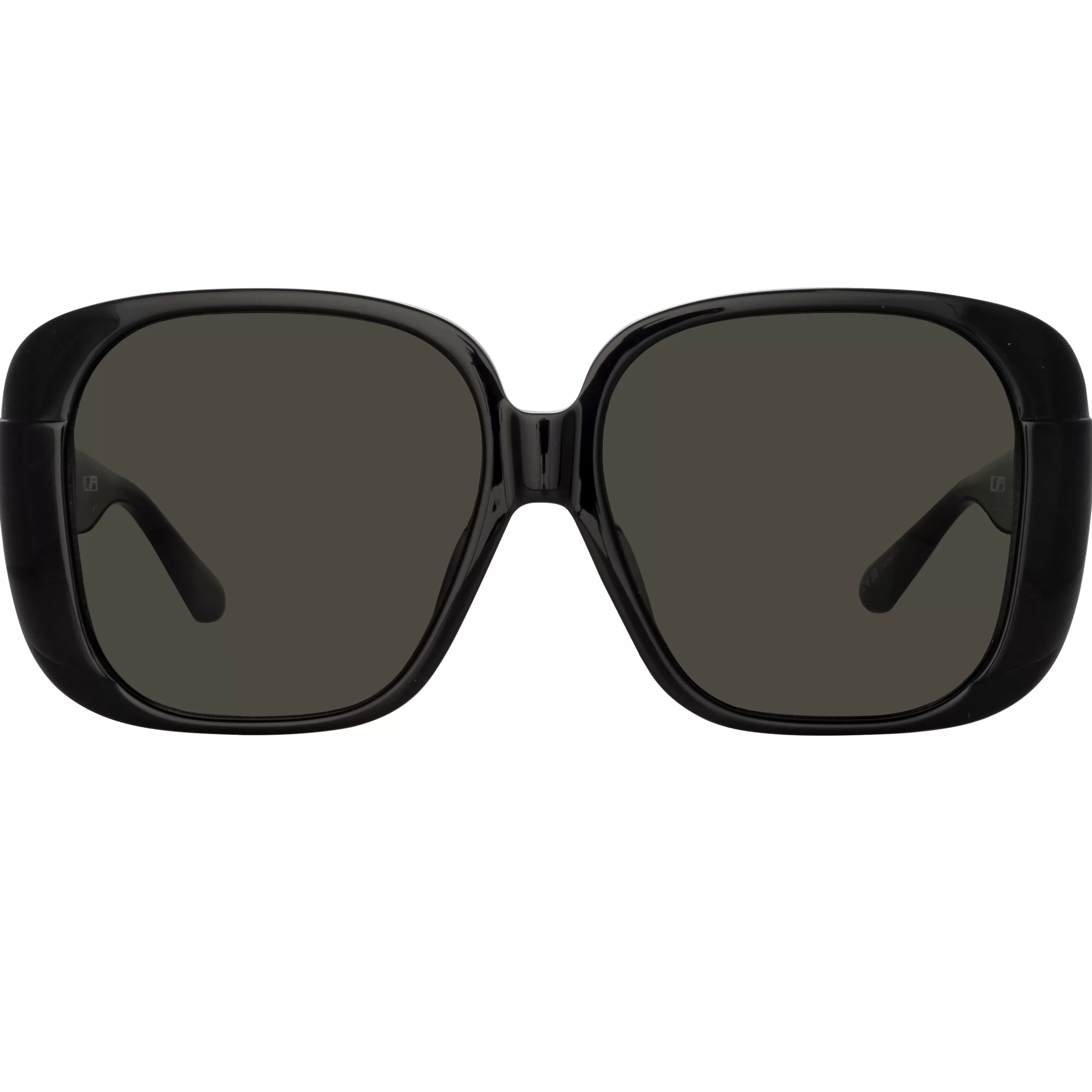 Women LINDA FARROW (U.K.) Mima Oversized Sunglasses in Black