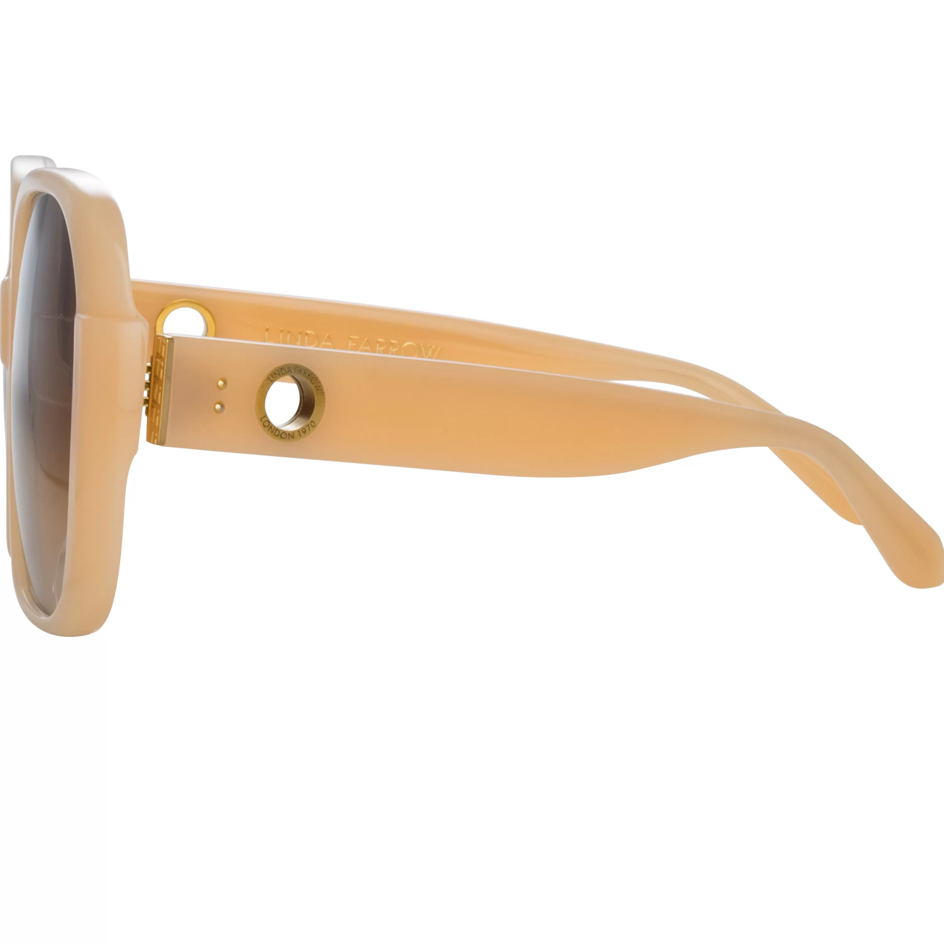 mima_oversized_sunglasses_in_peach_3.webp Women LINDA FARROW (U.K.) Mima Oversized Sunglasses in Peach