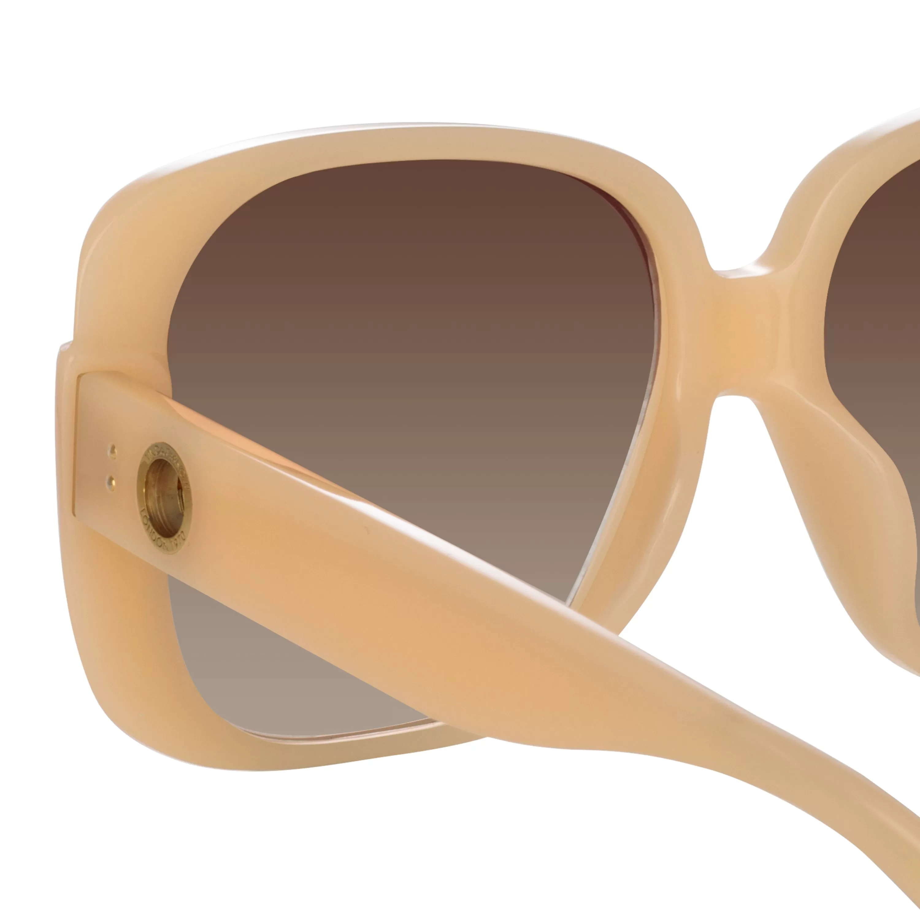 mima_oversized_sunglasses_in_peach_4.webp Women LINDA FARROW (U.K.) Mima Oversized Sunglasses in Peach