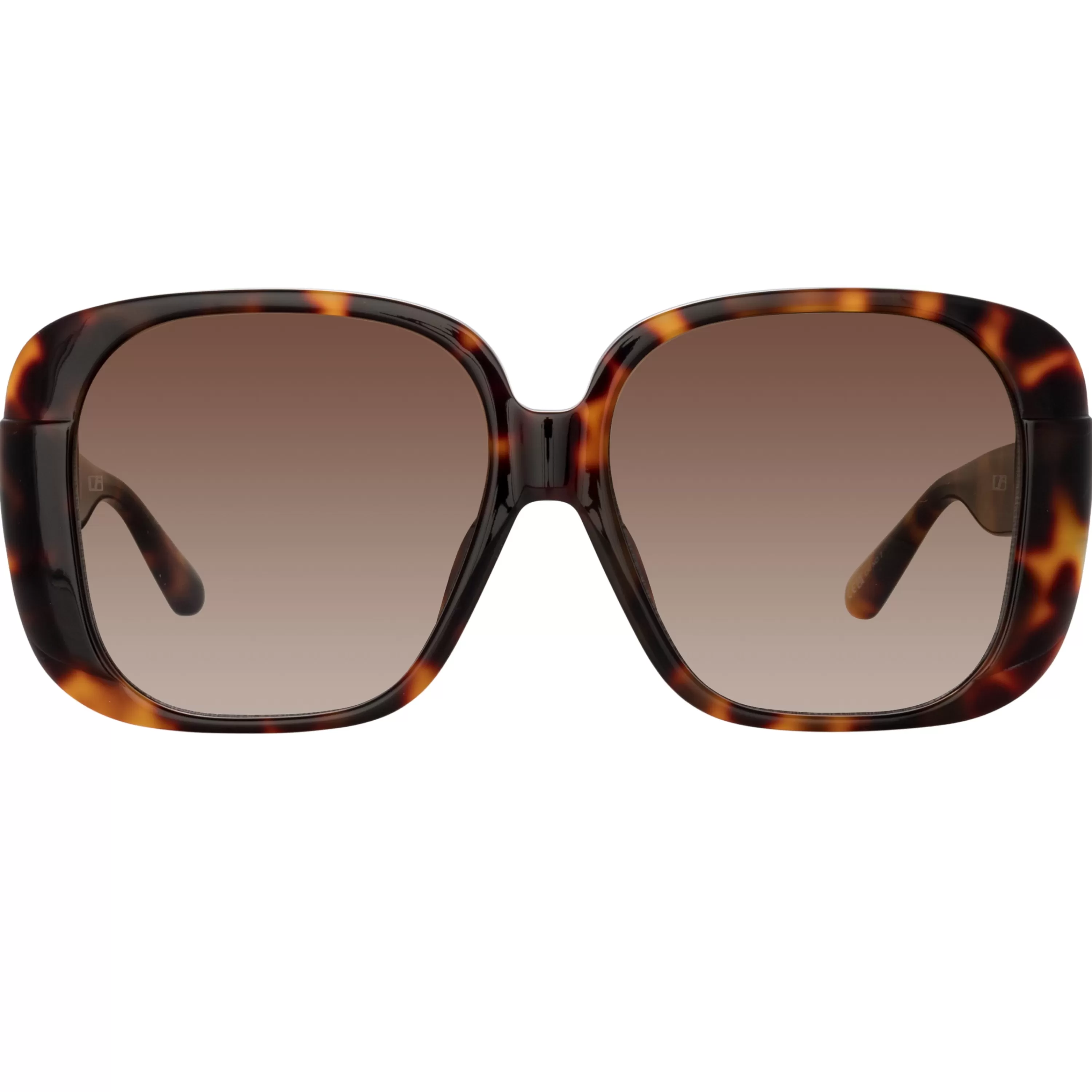 Women LINDA FARROW (U.K.) Mima Oversized Sunglasses in Tortoiseshell