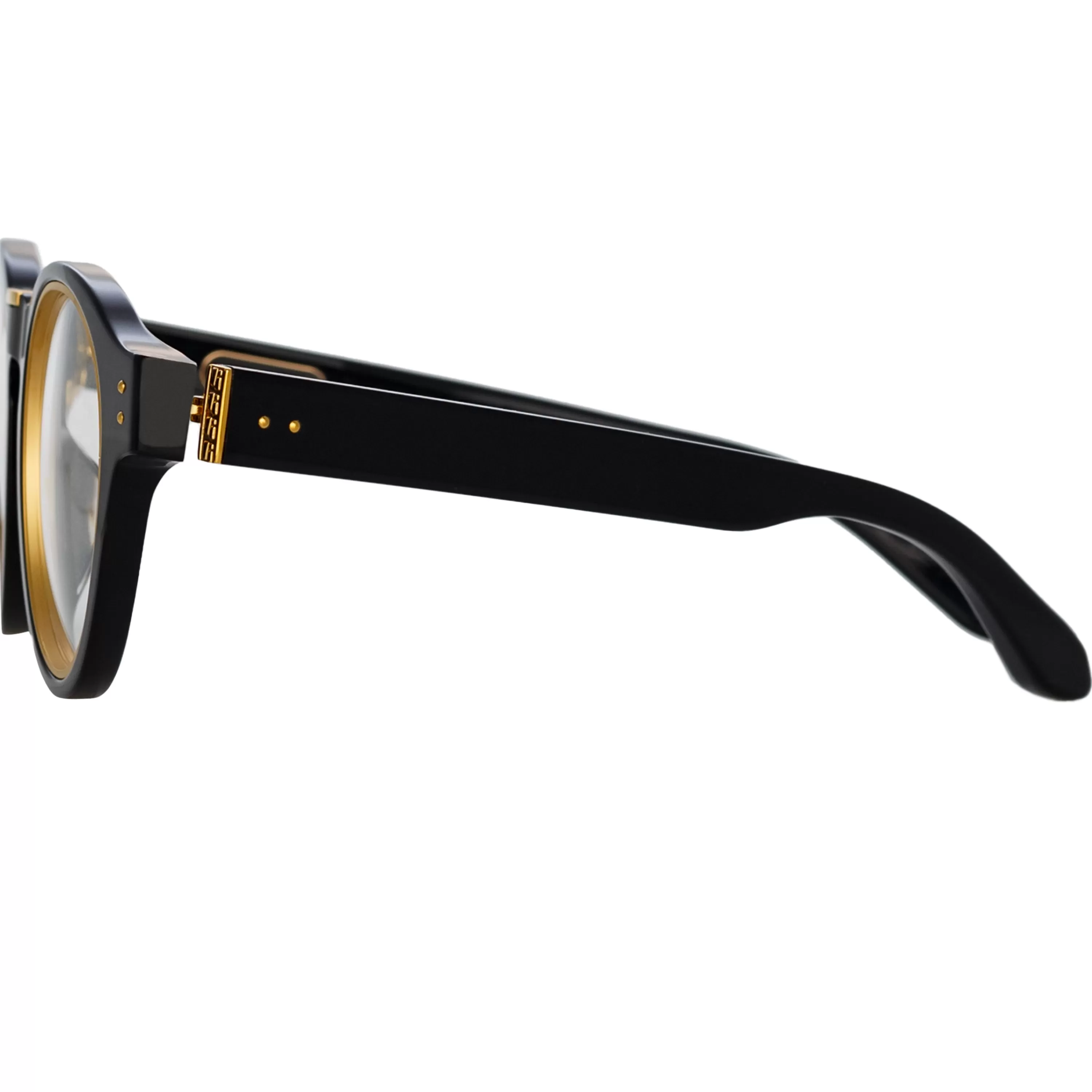 morris_oval_optical_frame_in_black_3.webp LINDA FARROW (U.K.) Morris Oval Optical Frame in Black