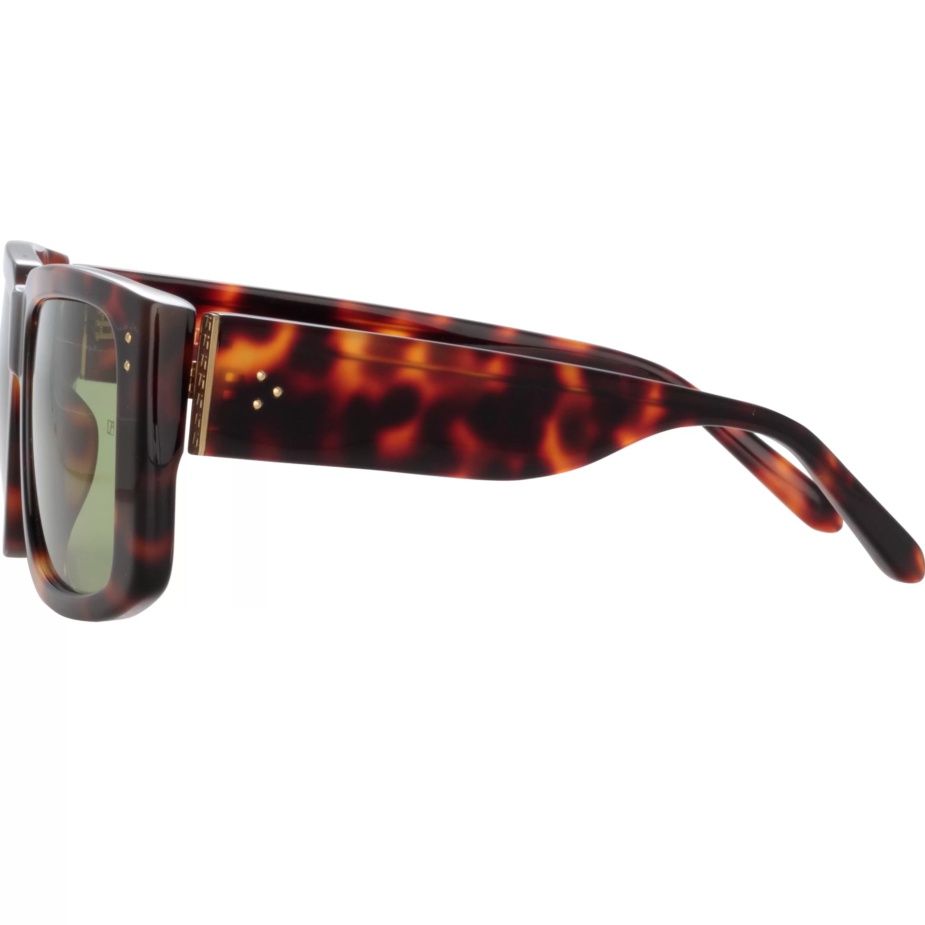 morrison_rectangular_sunglasses_in_tortoiseshell_and_green_2.webp Linda Farrow Morrison Rectangular Sunglasses in Tortoiseshell and Green