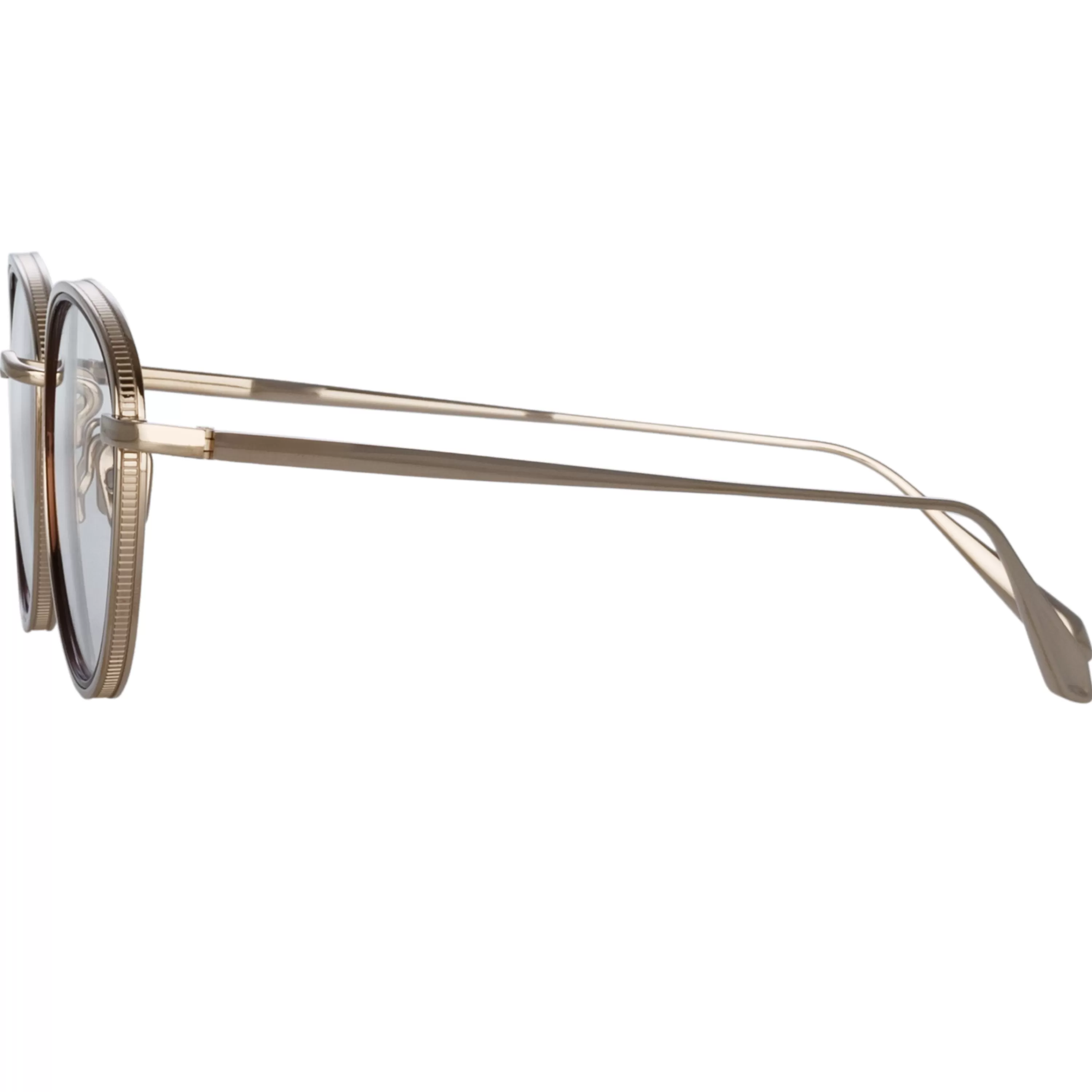 moss_oval_optical_frame_in_light_gold_2.webp LINDA FARROW (U.K.) Moss Oval Optical Frame in Light Gold