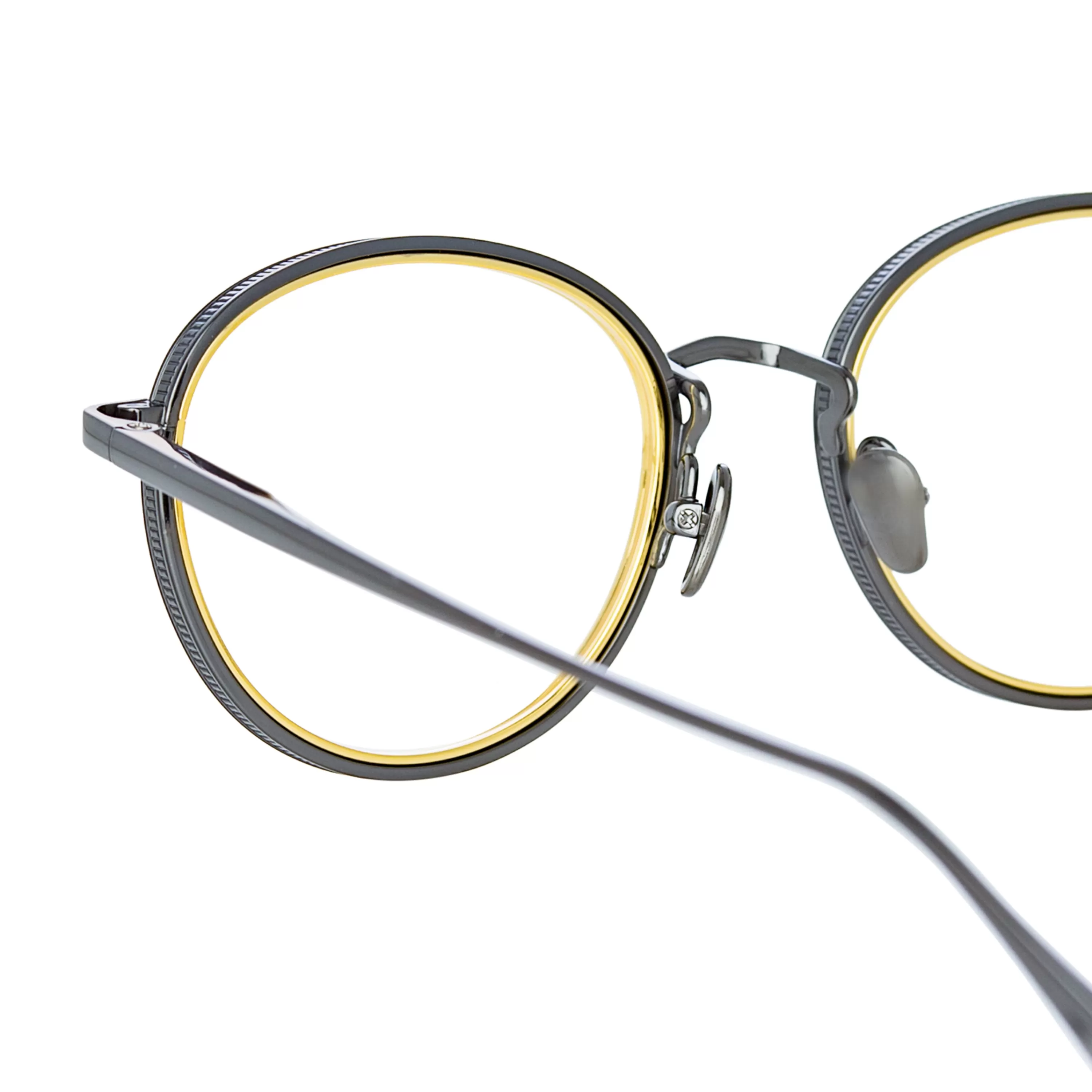 moss_oval_optical_frame_in_nickel_3.webp LINDA FARROW (U.K.) Moss Oval Optical Frame in Nickel