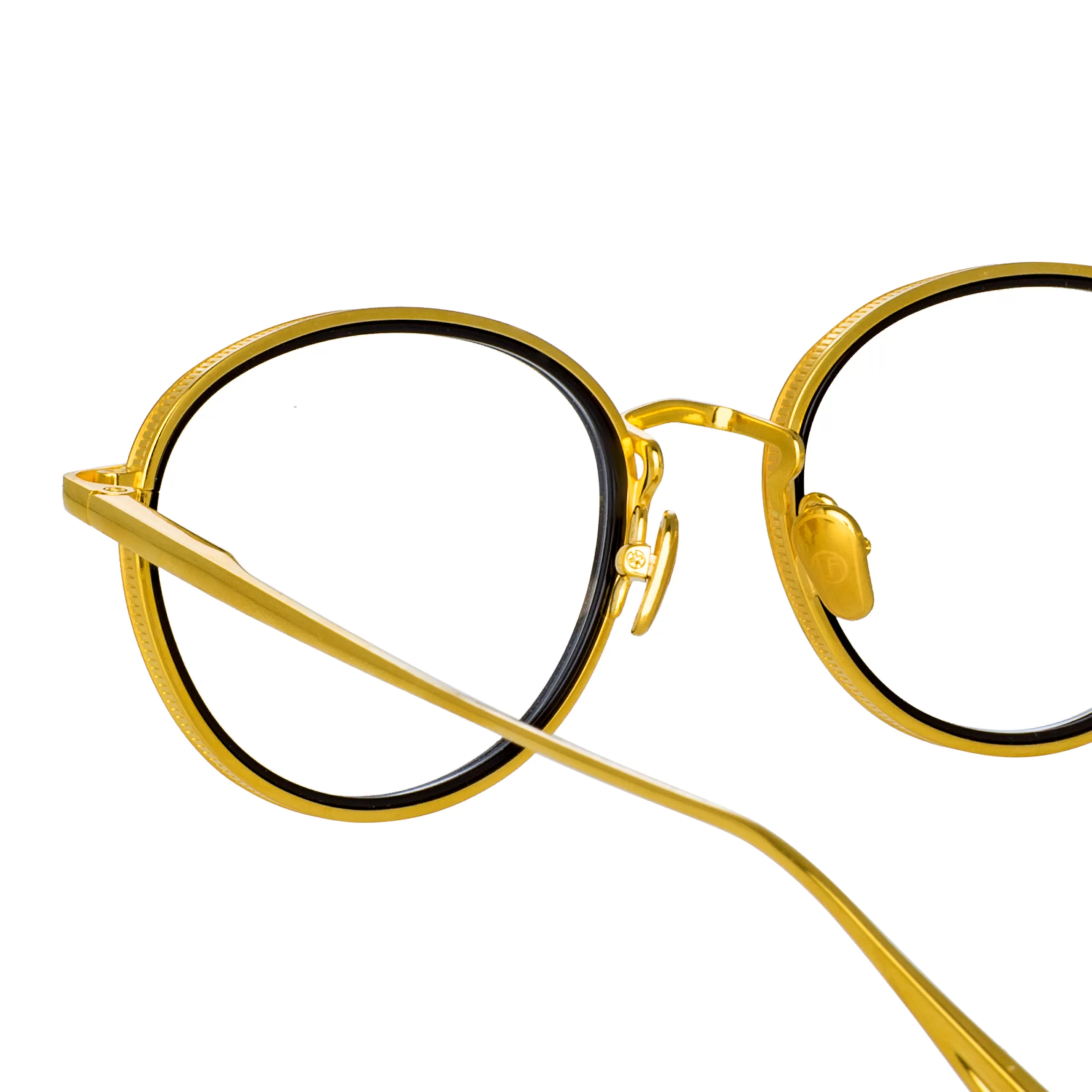 moss_oval_optical_frame_in_yellow_gold_3.webp LINDA FARROW (U.K.) Moss Oval Optical Frame in Yellow Gold