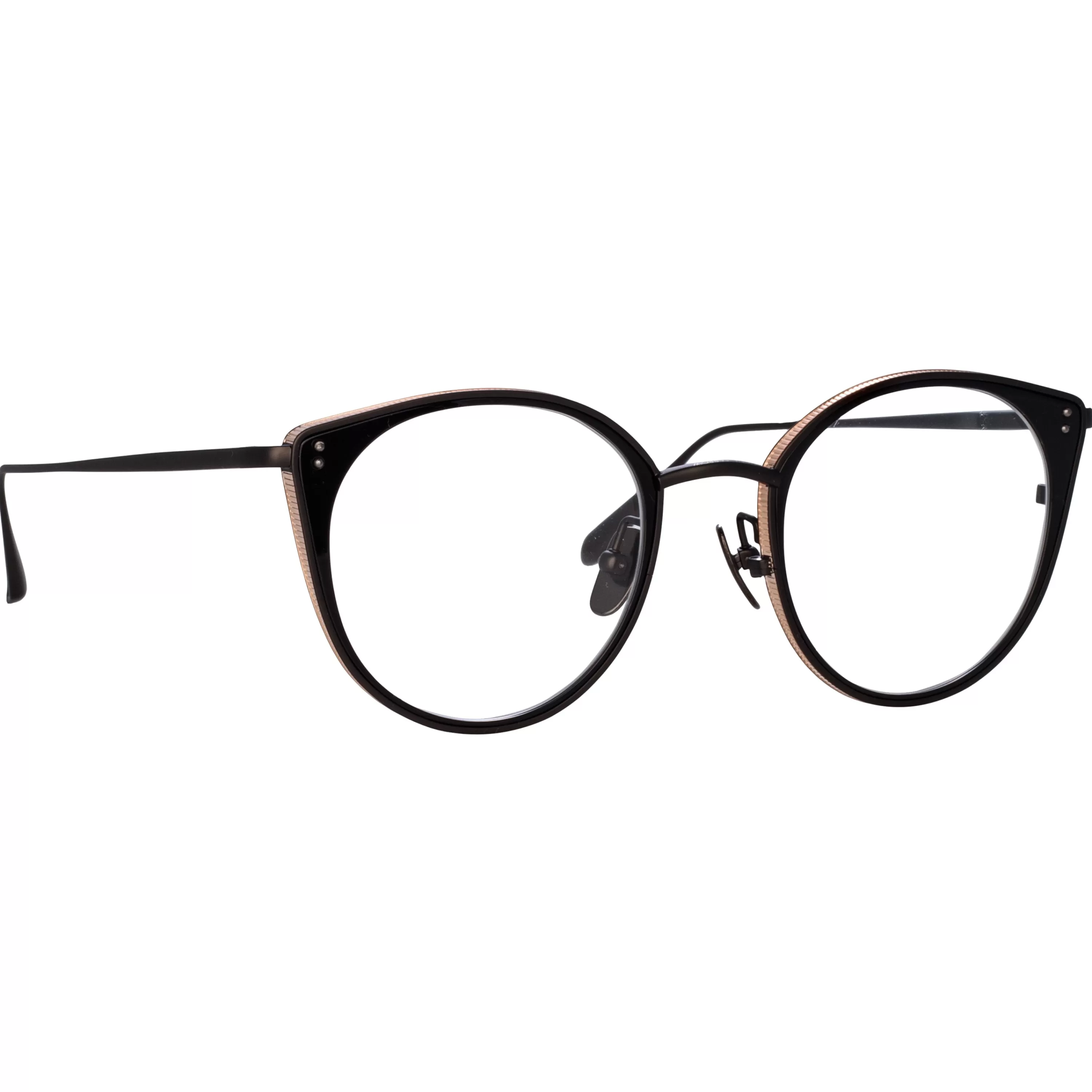 Women LINDA FARROW (U.K.) Neusa Oval Optical Frame in Nickel