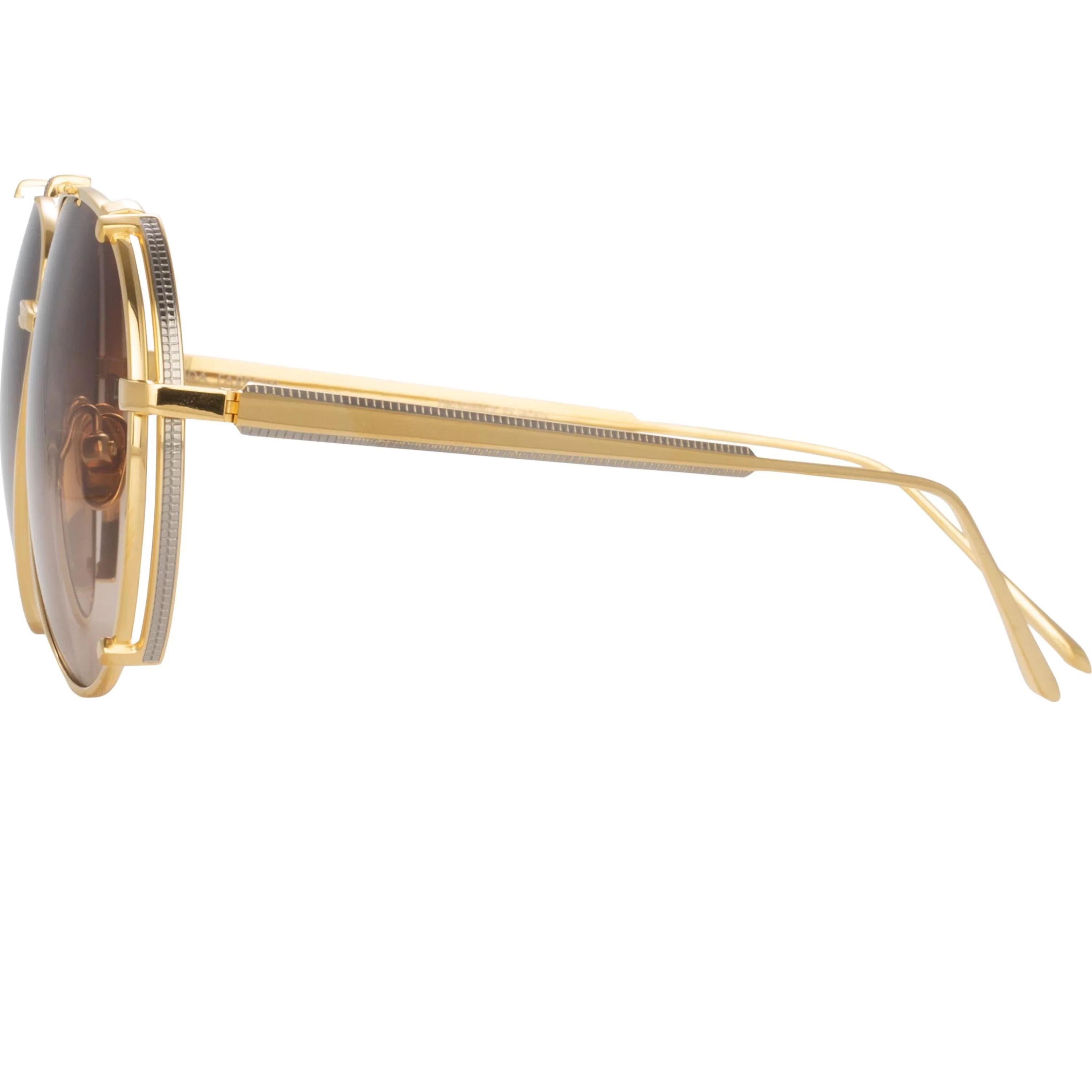 newman_aviator_sunglasses_in_yellow_gold_2.webp Linda Farrow Newman Aviator Sunglasses in Yellow Gold