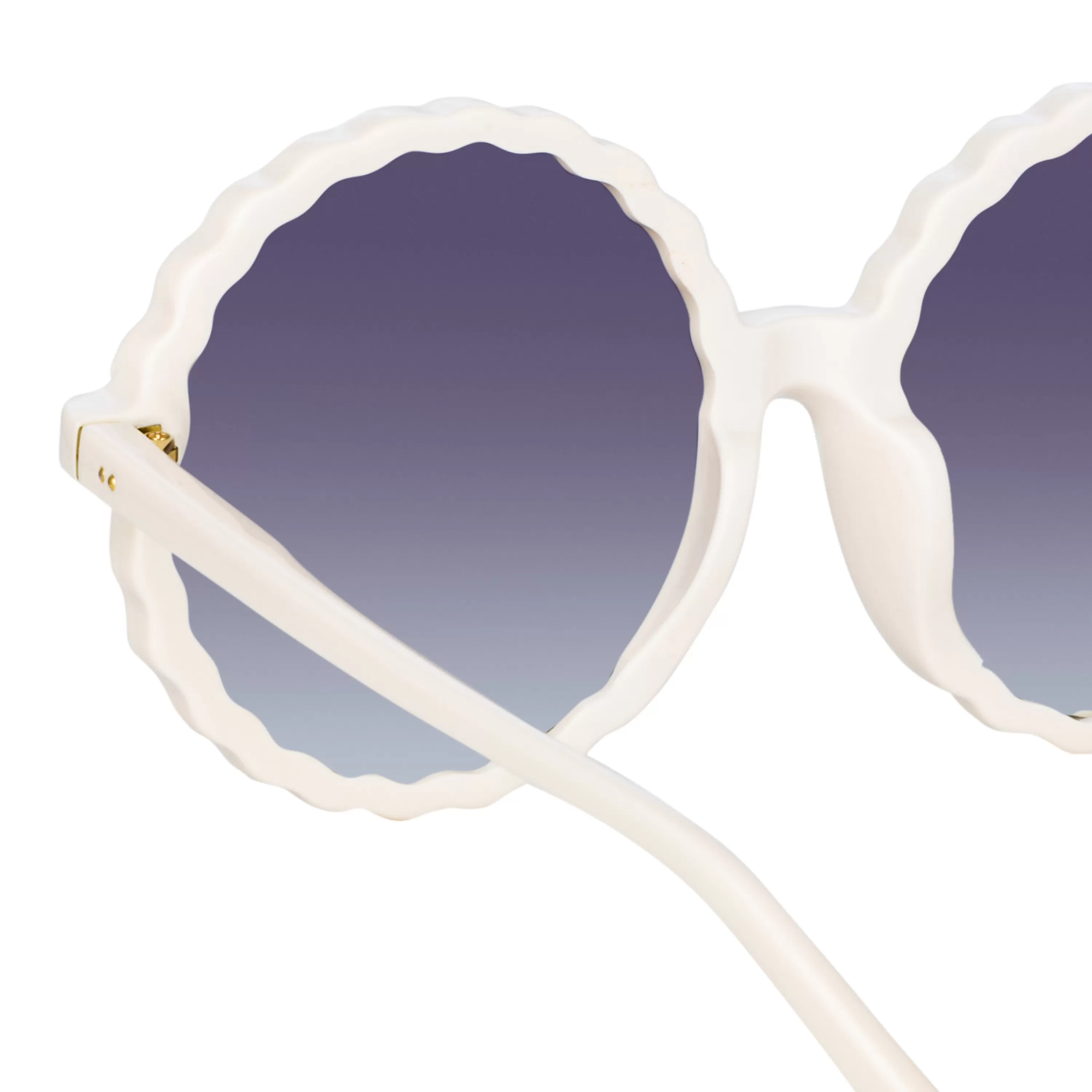 nova_round_sunglasses_in_cream_3.webp Women LINDA FARROW (U.K.) Nova Round Sunglasses in Cream