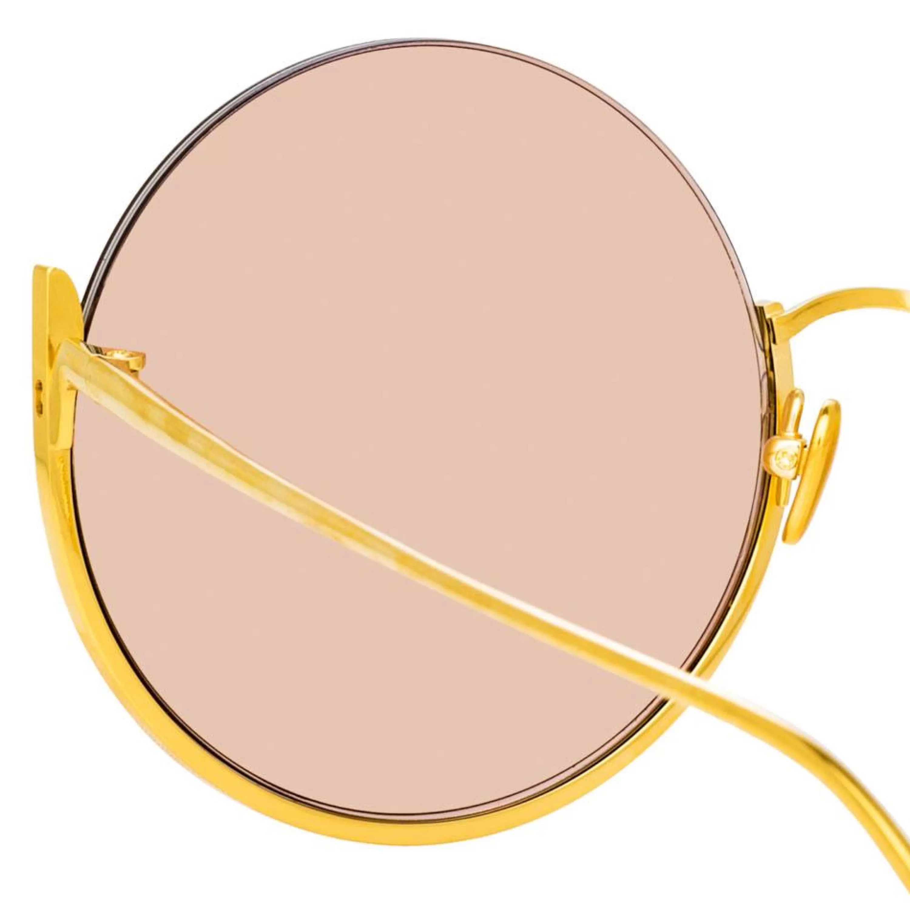 olivia_round_sunglasses_in_light_gold_3.webp Linda Farrow Olivia Round Sunglasses in Light Gold