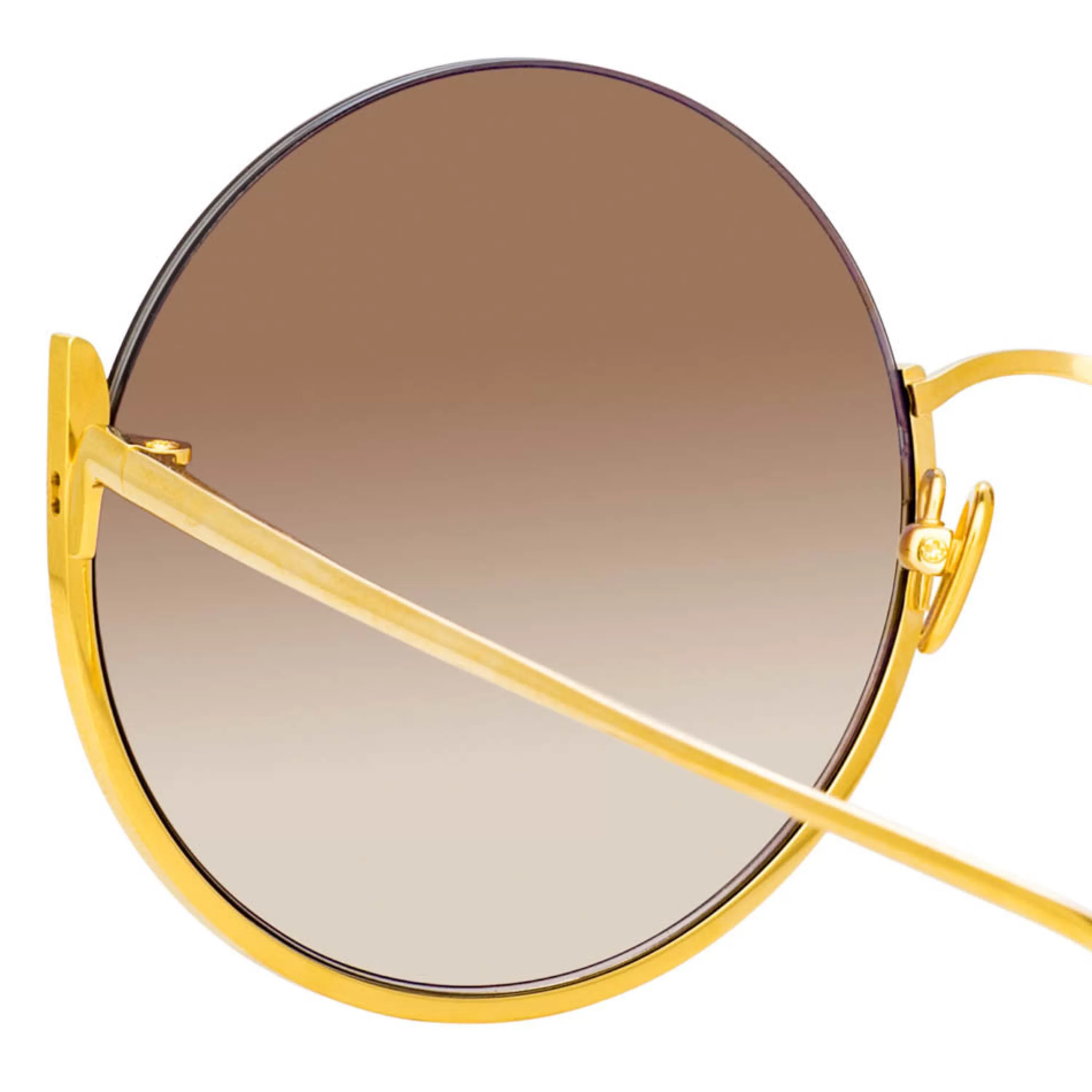 olivia_round_sunglasses_in_yellow_gold_3.webp Linda Farrow Olivia Round Sunglasses in Yellow Gold