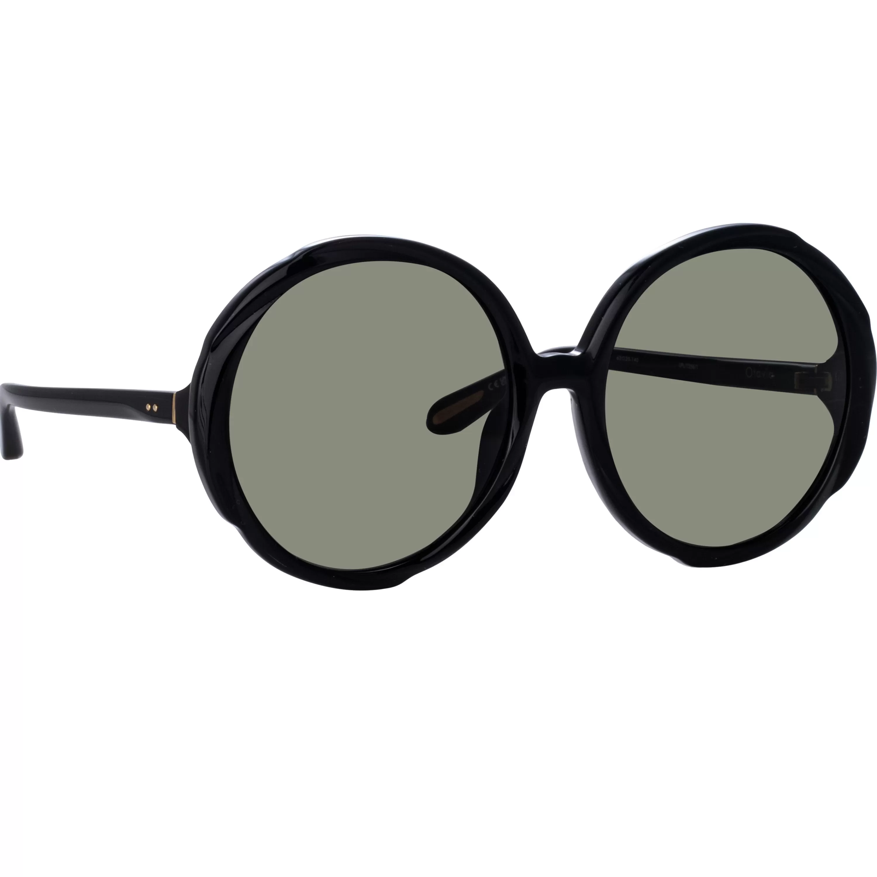 Women LINDA FARROW (U.K.) Otavia Oversized Sunglasses in Black