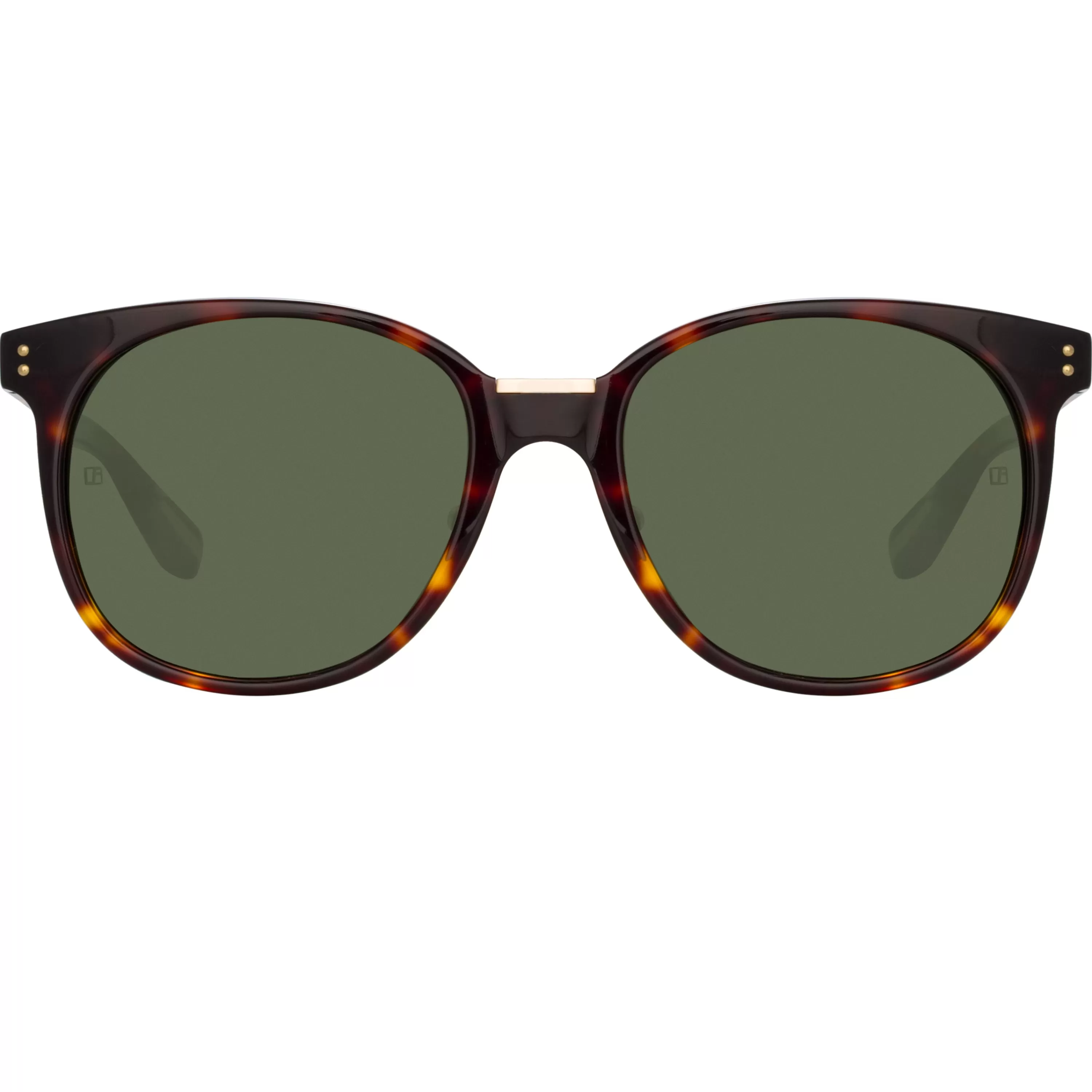 LINDA FARROW (U.K.) Palla D-Frame Sunglasses in Tortoiseshell