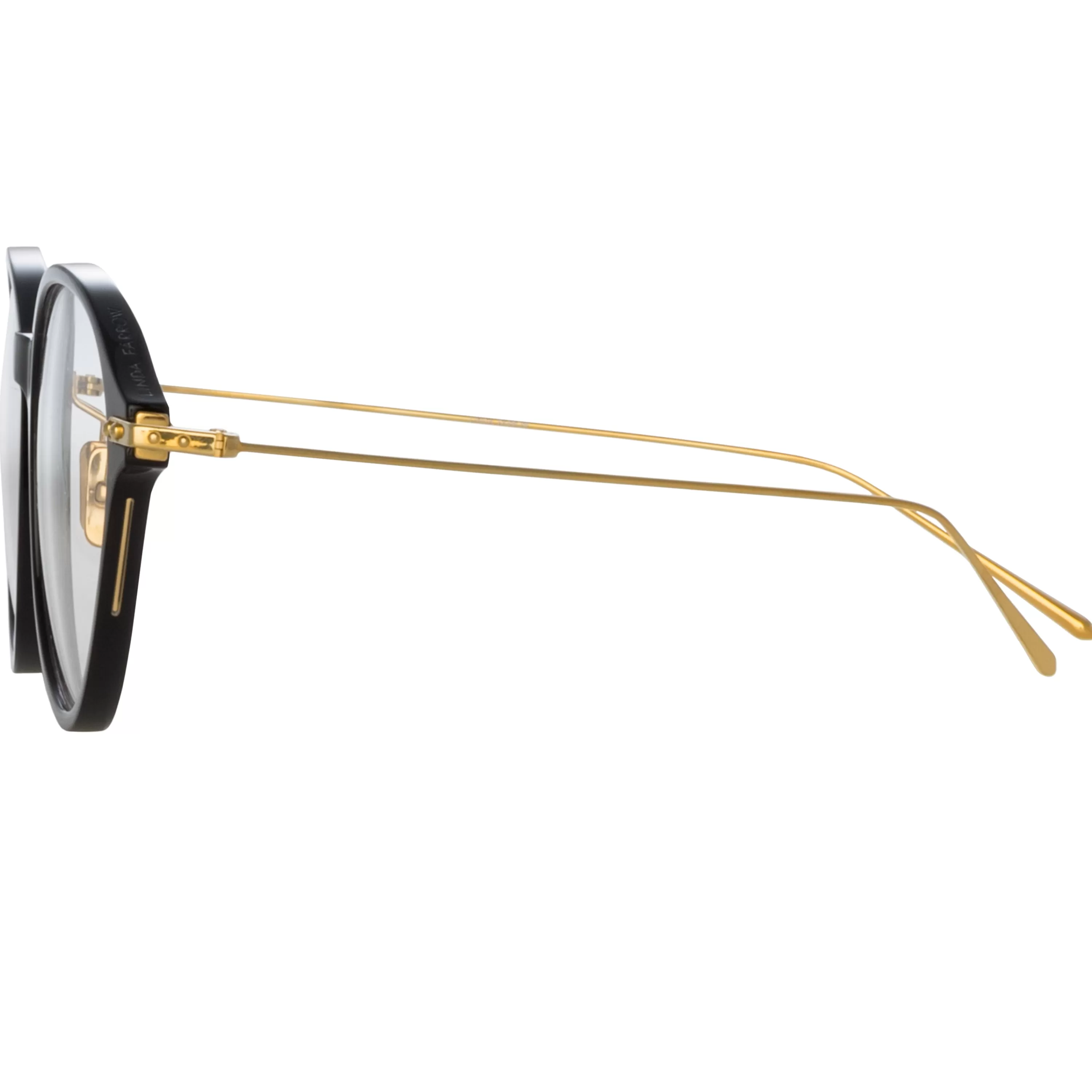 pearce_oval_optical_frame_in_black_asian_fit_3.webp Women LINDA FARROW (U.K.) Pearce Oval Optical Frame in Black (Asian Fit)