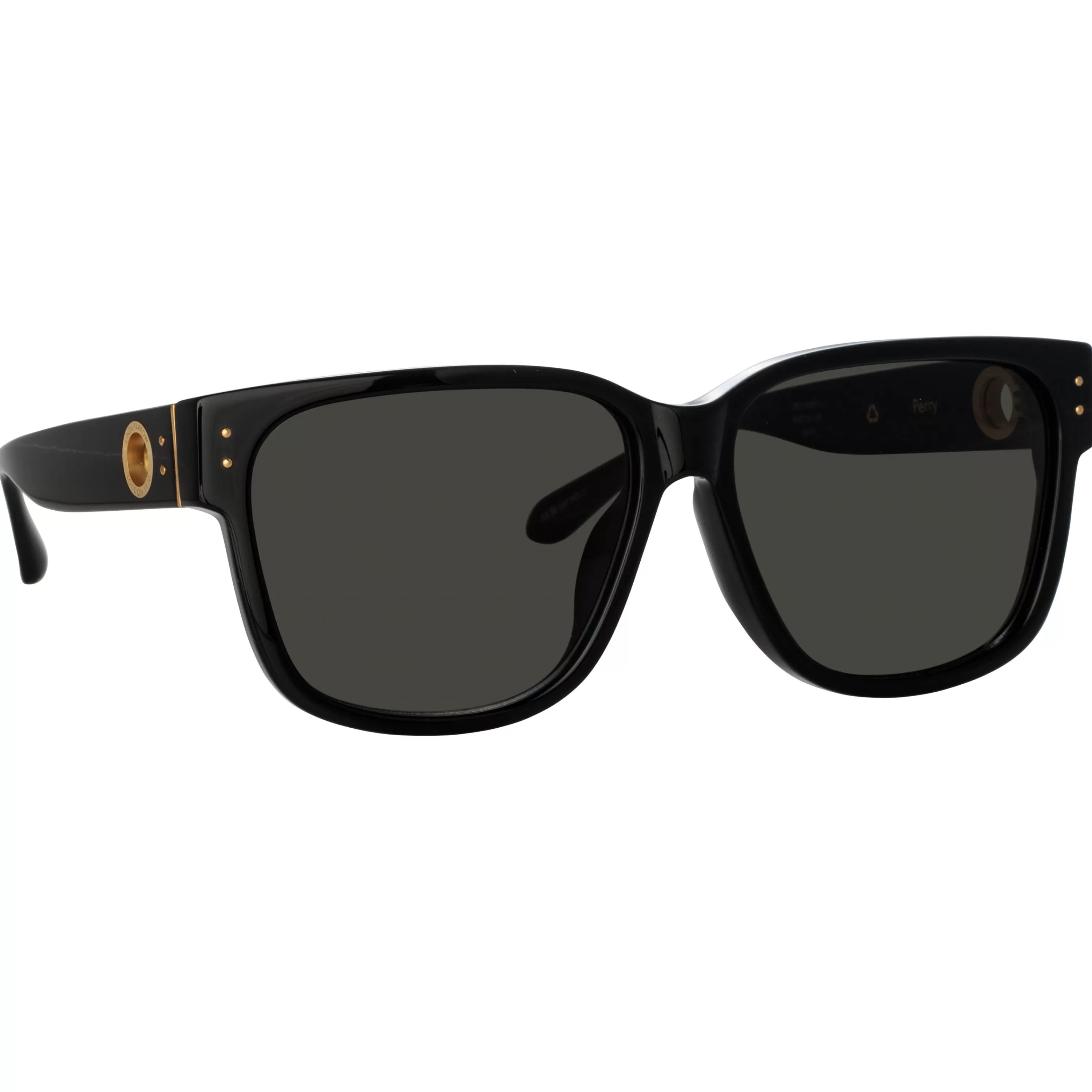 perry_dframe_sunglasses_in_black_2.webp Women Linda Farrow Perry D-Frame Sunglasses in Black