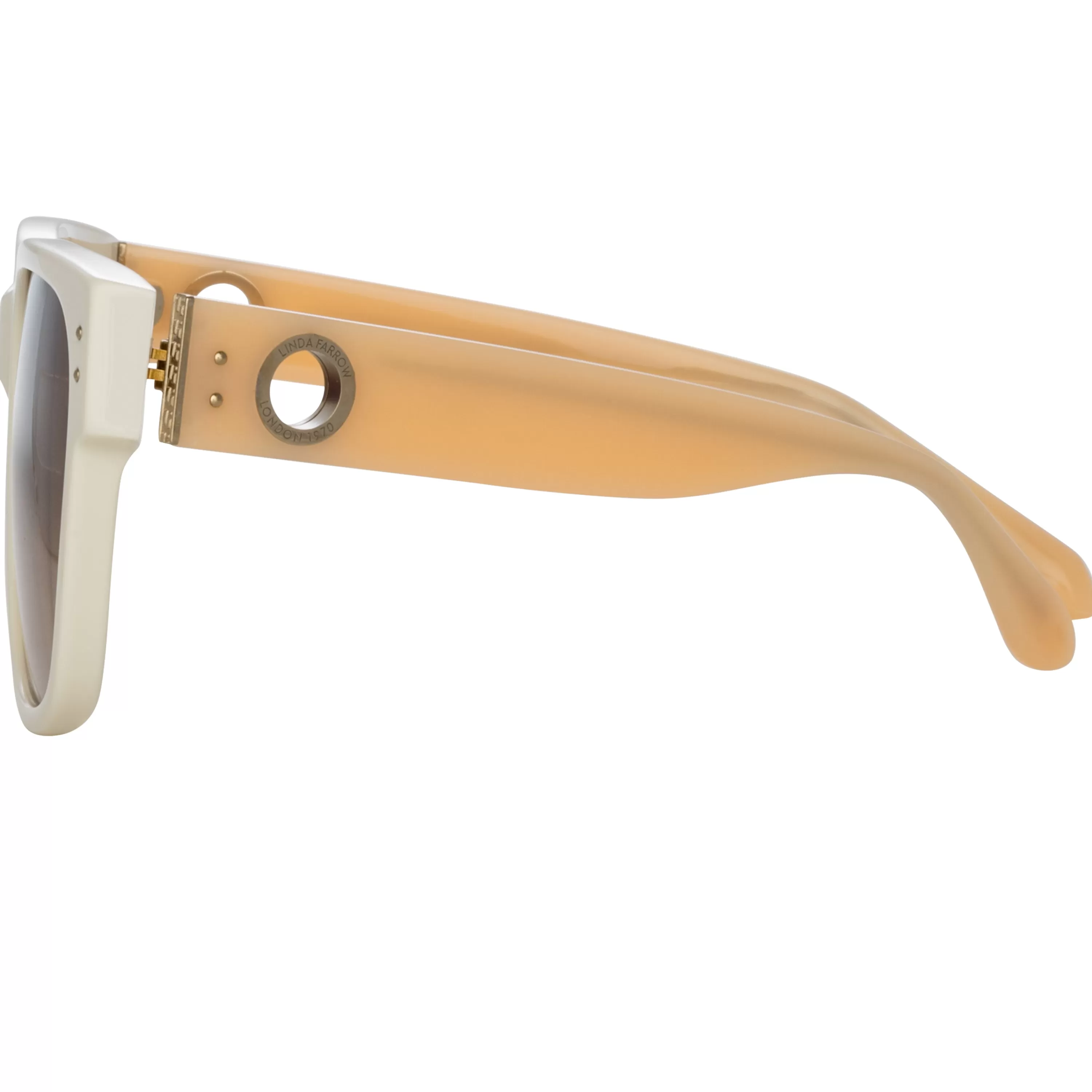 perry_dframe_sunglasses_in_white_3.webp Women Linda Farrow Perry D-Frame Sunglasses in White