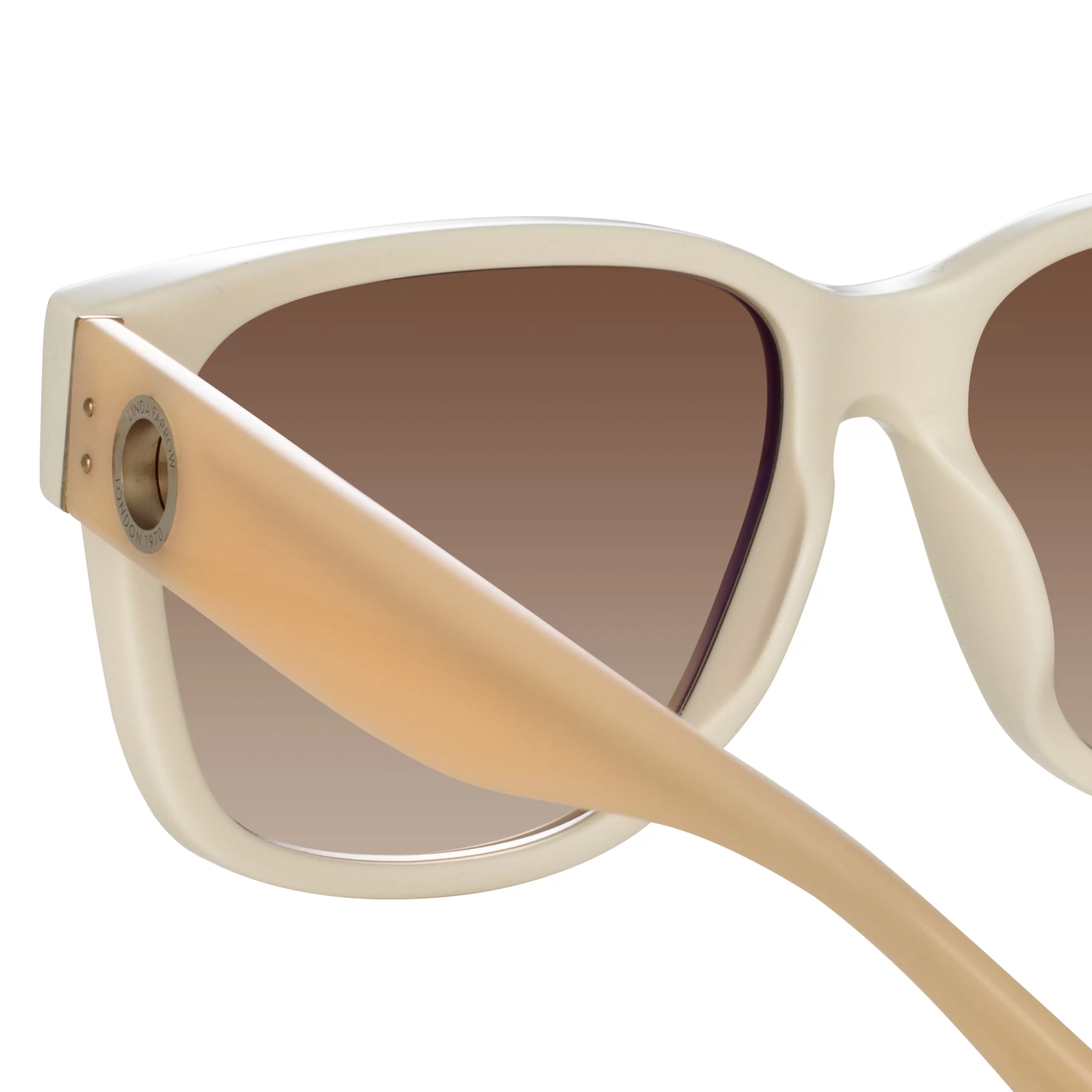 perry_dframe_sunglasses_in_white_4.webp Women Linda Farrow Perry D-Frame Sunglasses in White