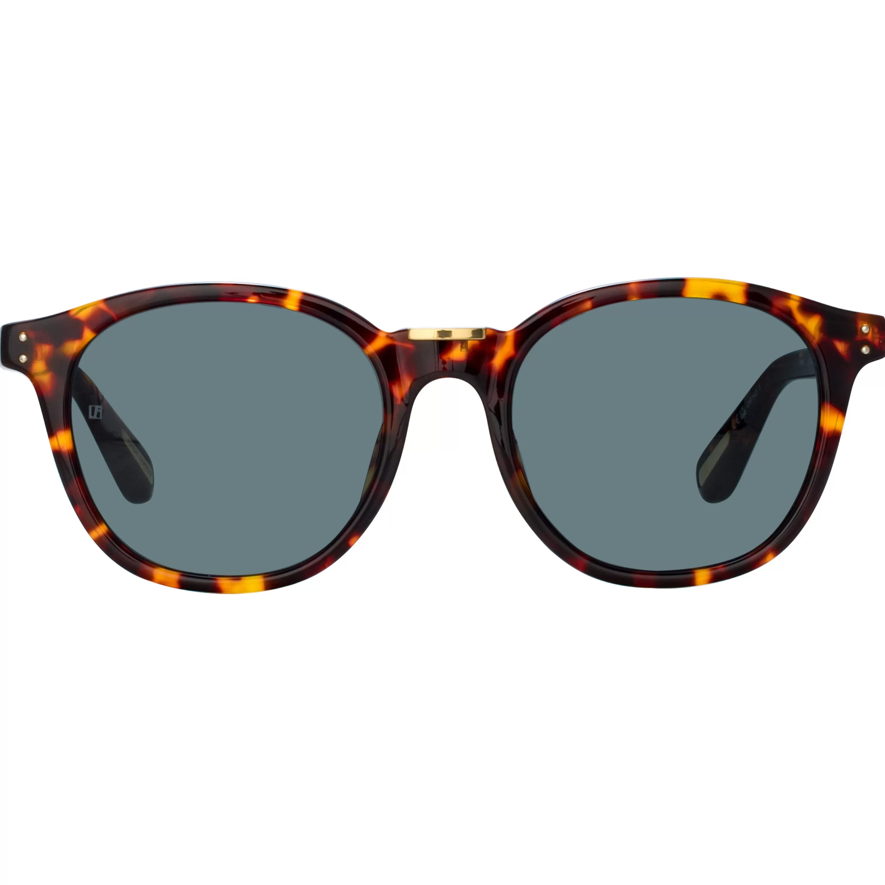 Women LINDA FARROW LUXE Powell D-Frame Sunglasses in Tortoiseshell