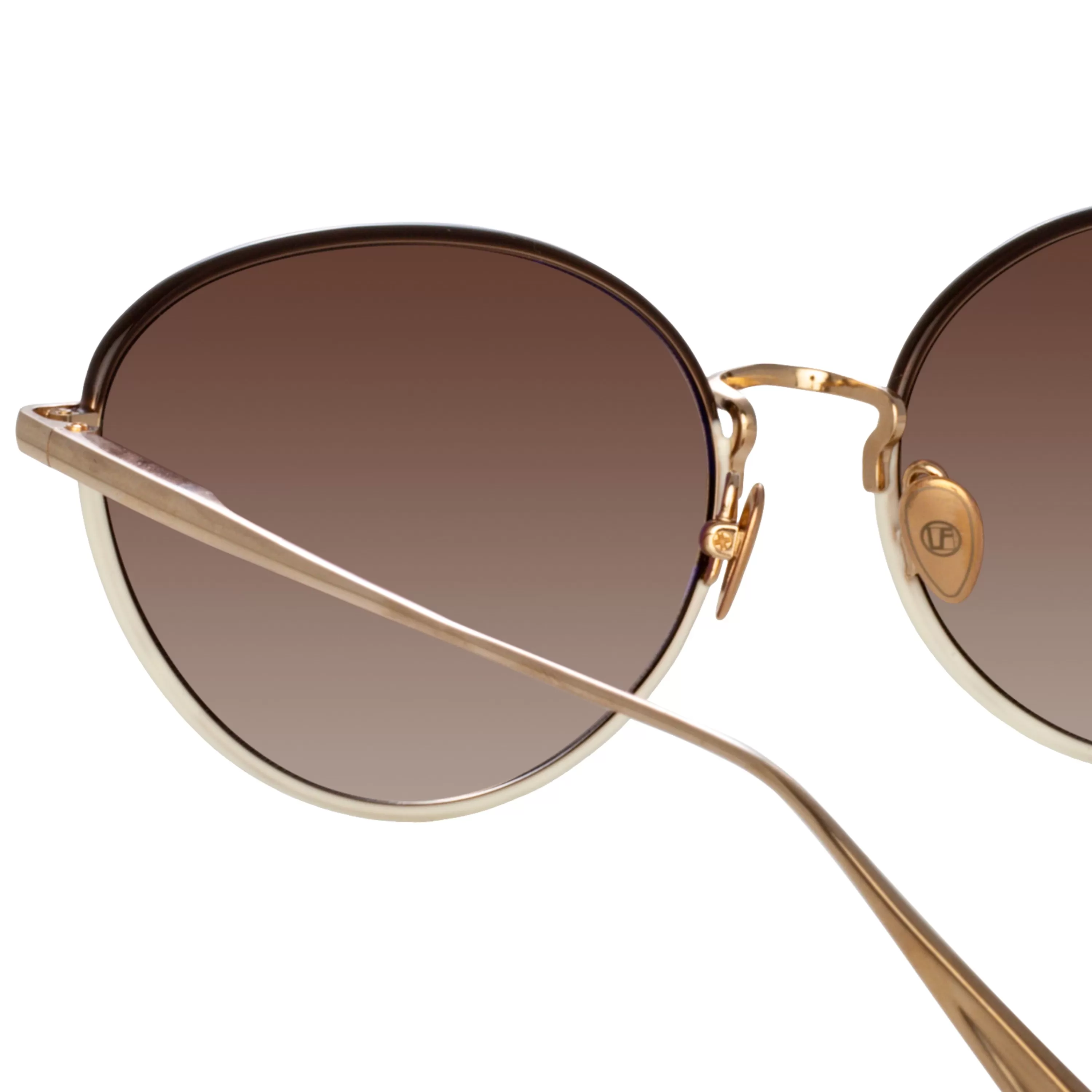 regina_cat_eye_sunglasses_in_mocha_3.webp Women LINDA FARROW (U.K.) Regina Cat Eye Sunglasses in Mocha