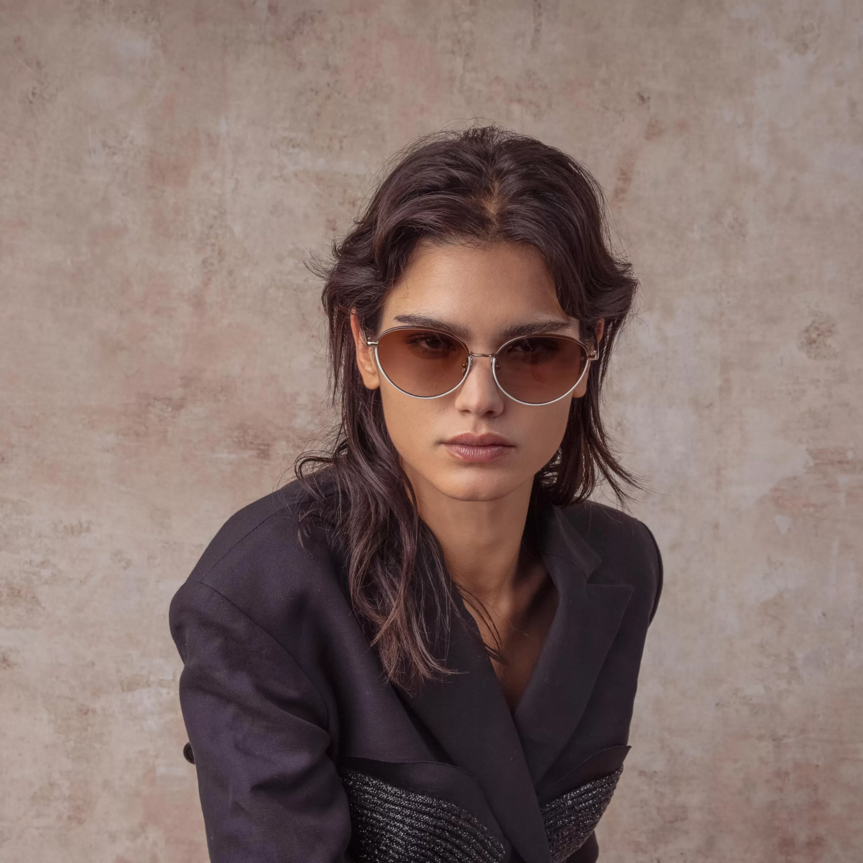 regina_cat_eye_sunglasses_in_mocha_4.webp Women LINDA FARROW (U.K.) Regina Cat Eye Sunglasses in Mocha
