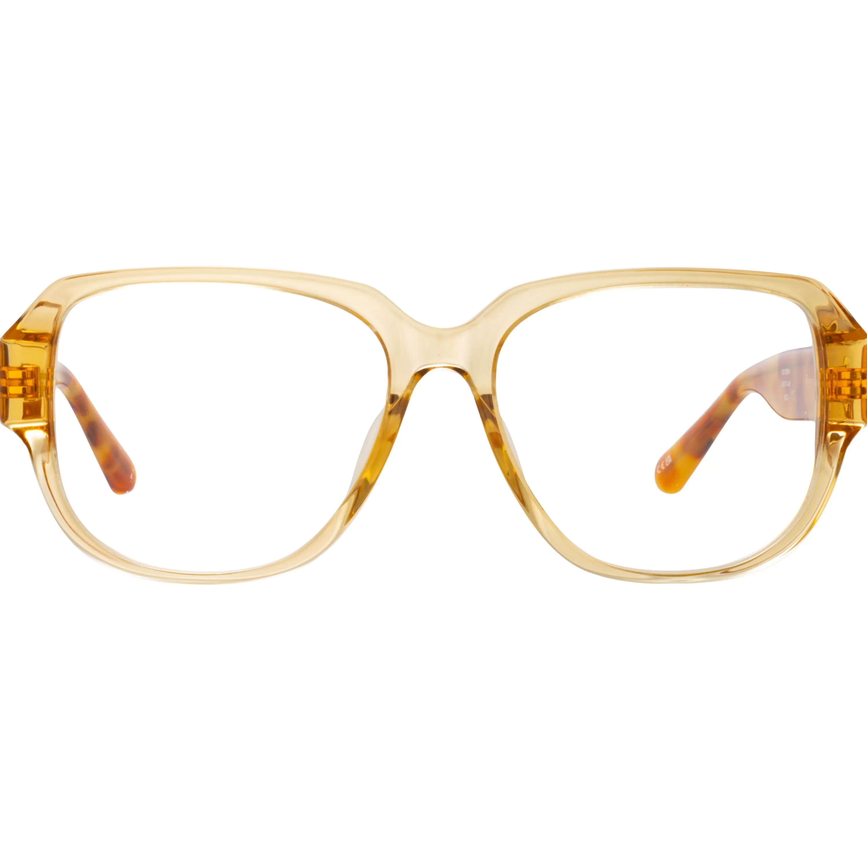 LINDA FARROW (U.K.) Renee Oversized Optical Frame in Saffron