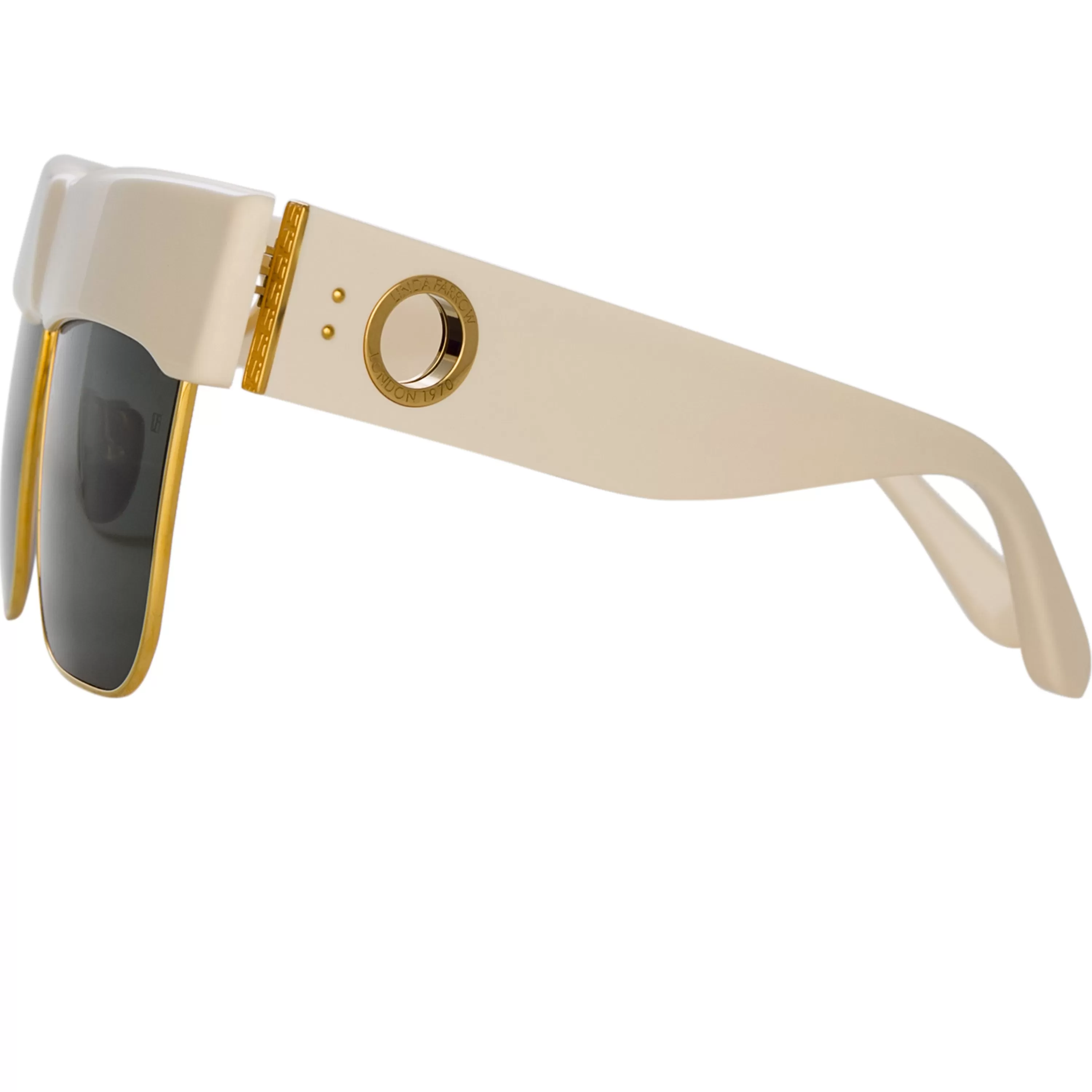 rosalie_oversized_sunglasses_in_cream_2.webp LINDA FARROW (U.K.) Rosalie Oversized Sunglasses in Cream