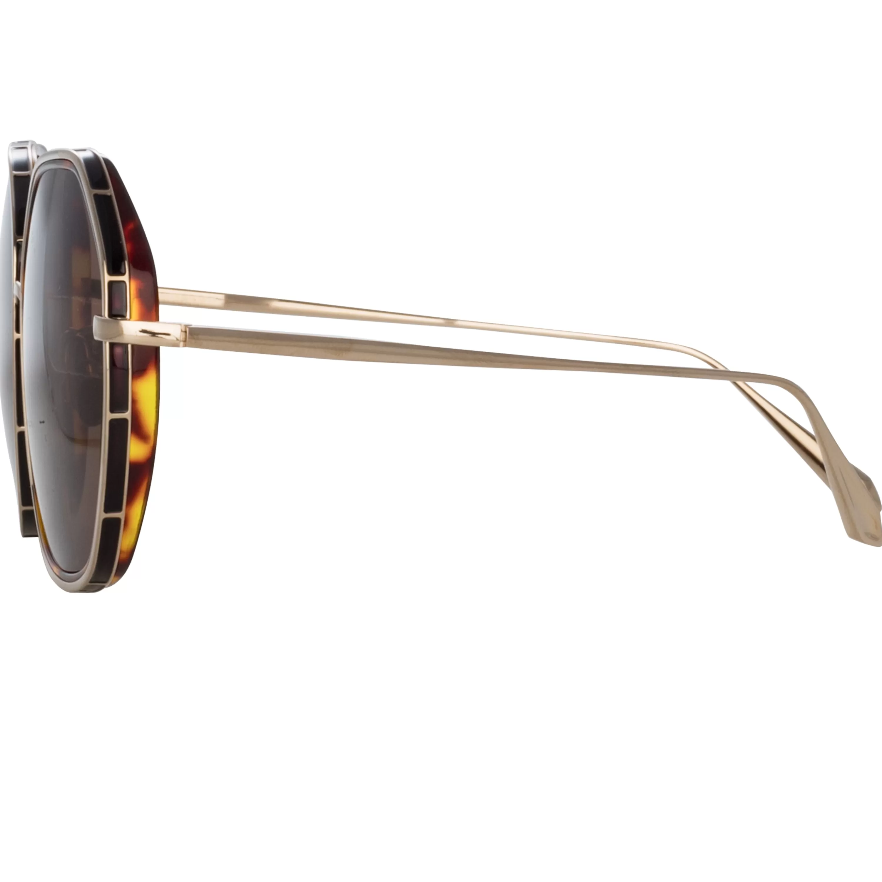 rowe_oversize_sunglasses_in_light_gold_3.webp Women Linda Farrow Rowe Oversize Sunglasses in Light Gold