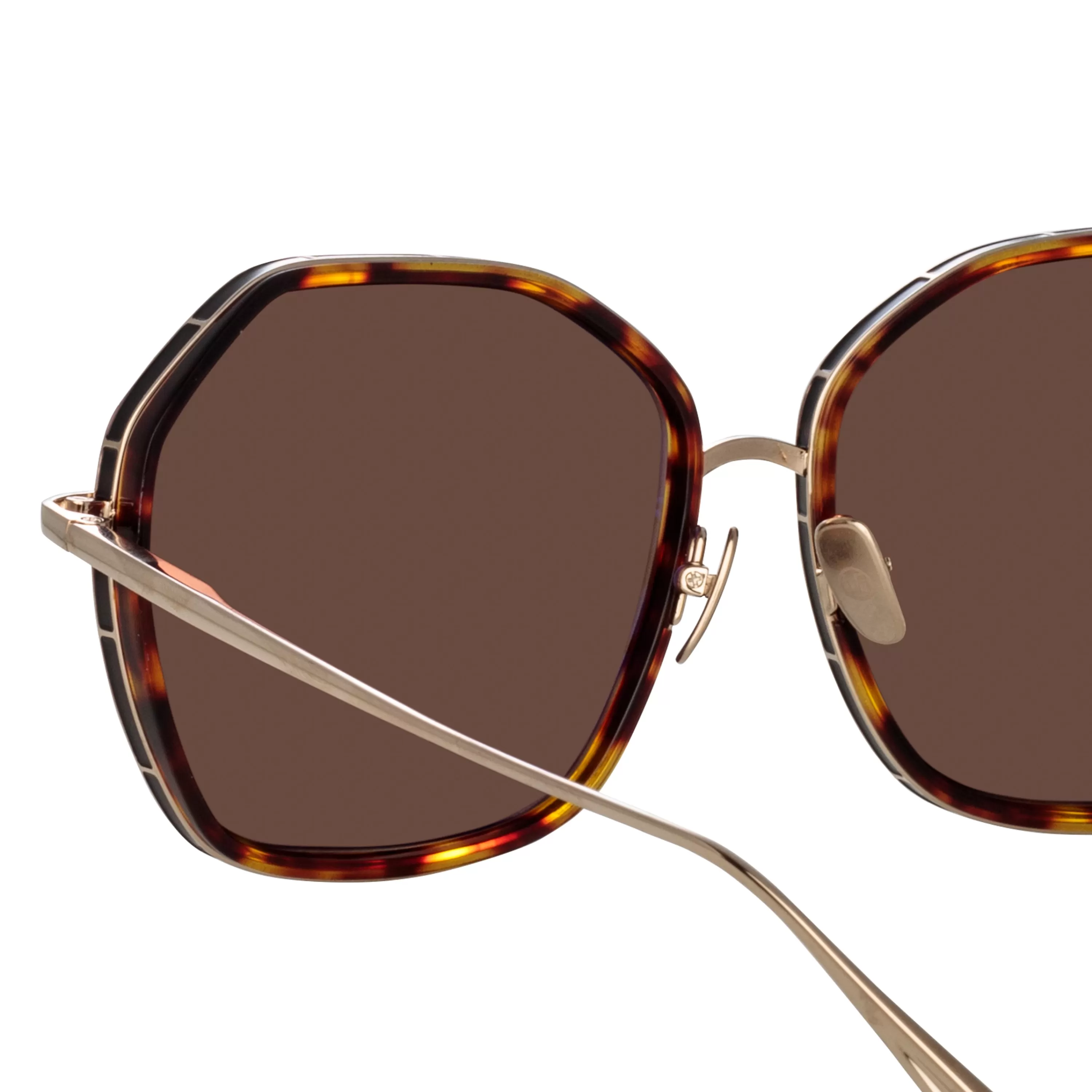 rowe_oversize_sunglasses_in_light_gold_4.webp Women Linda Farrow Rowe Oversize Sunglasses in Light Gold