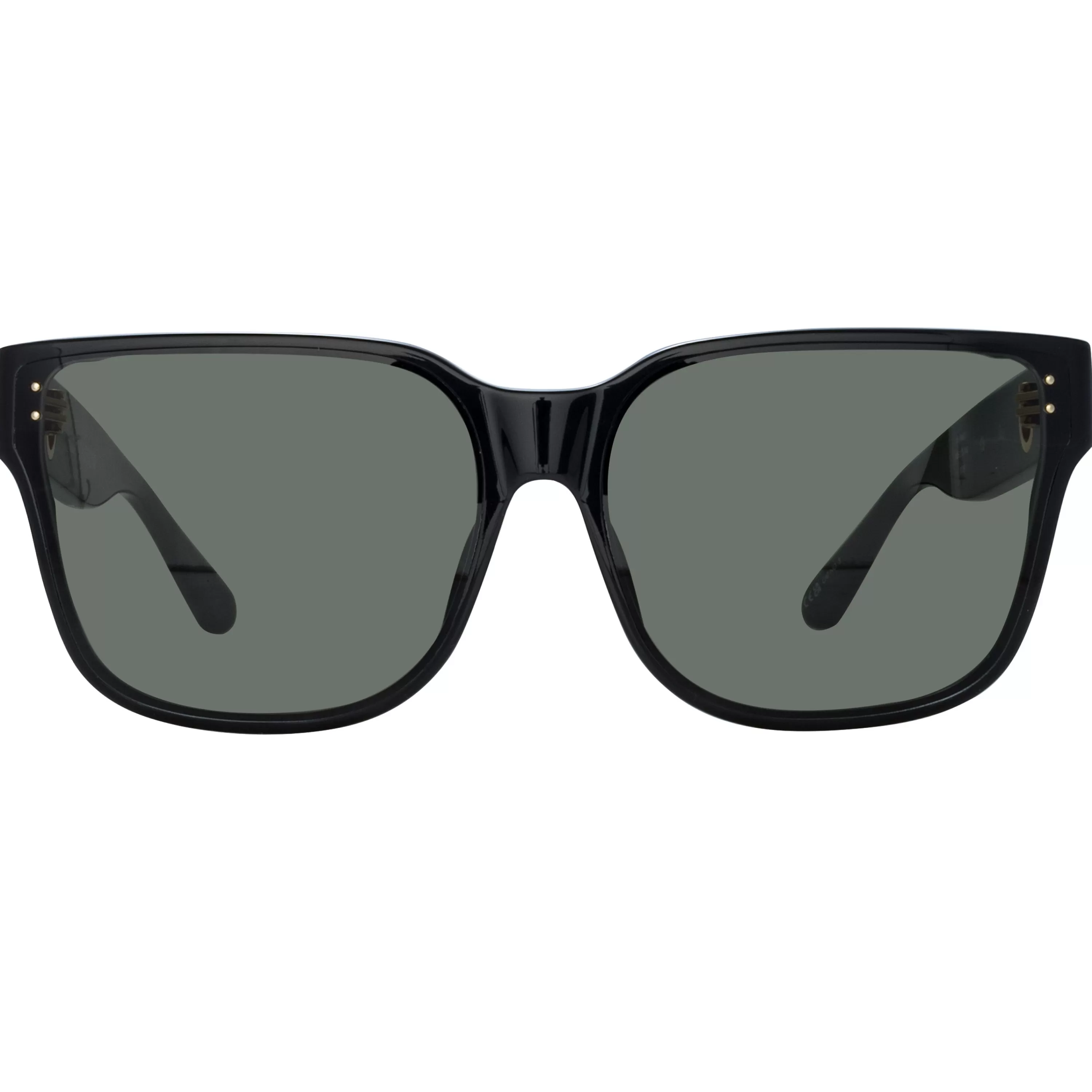 Women LINDA FARROW (U.K.) Rui Oversize Sunglasses in Black
