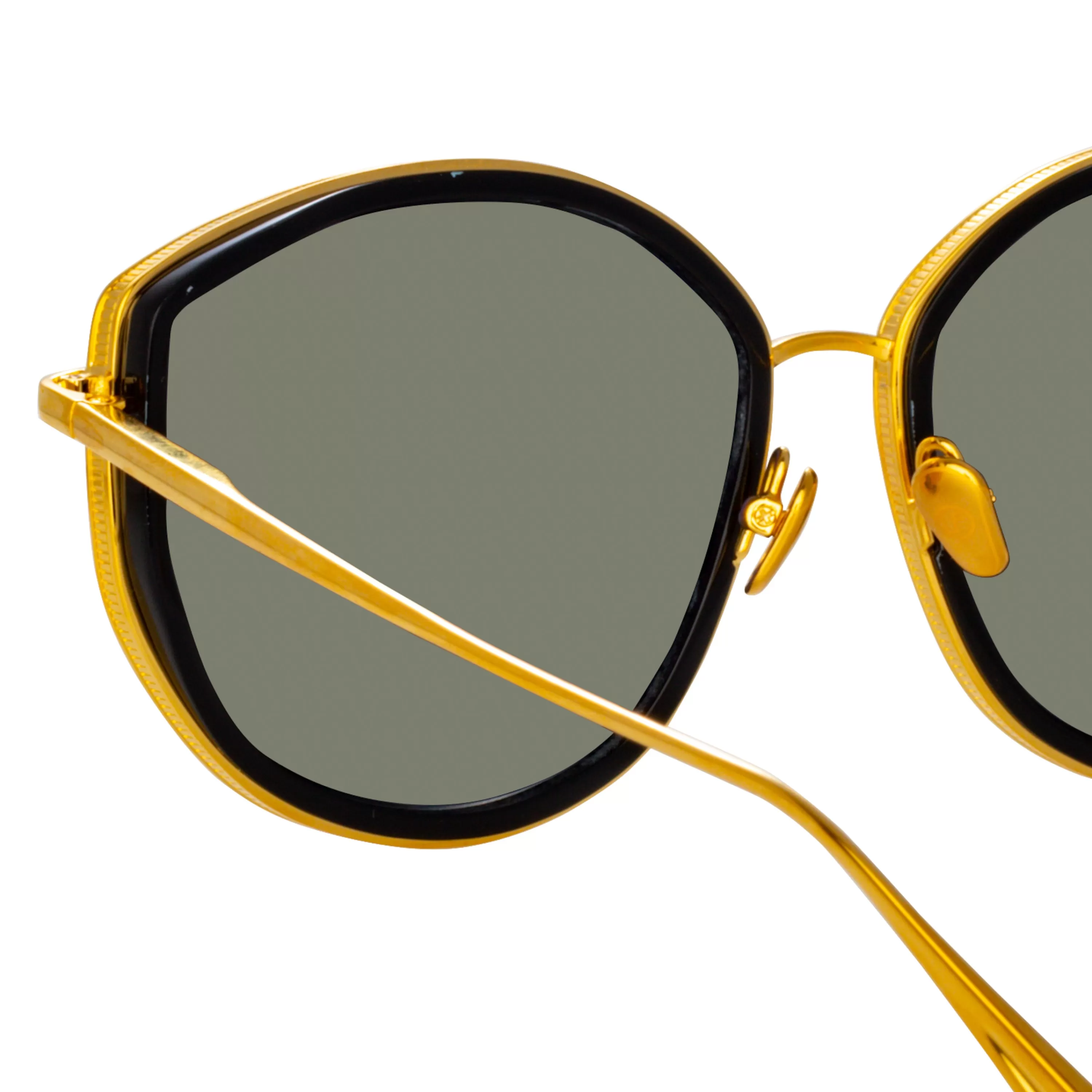 samara_cat_eye_sunglasses_in_yellow_gold_3.webp Women LINDA FARROW (U.K.) Samara Cat Eye Sunglasses in Yellow Gold