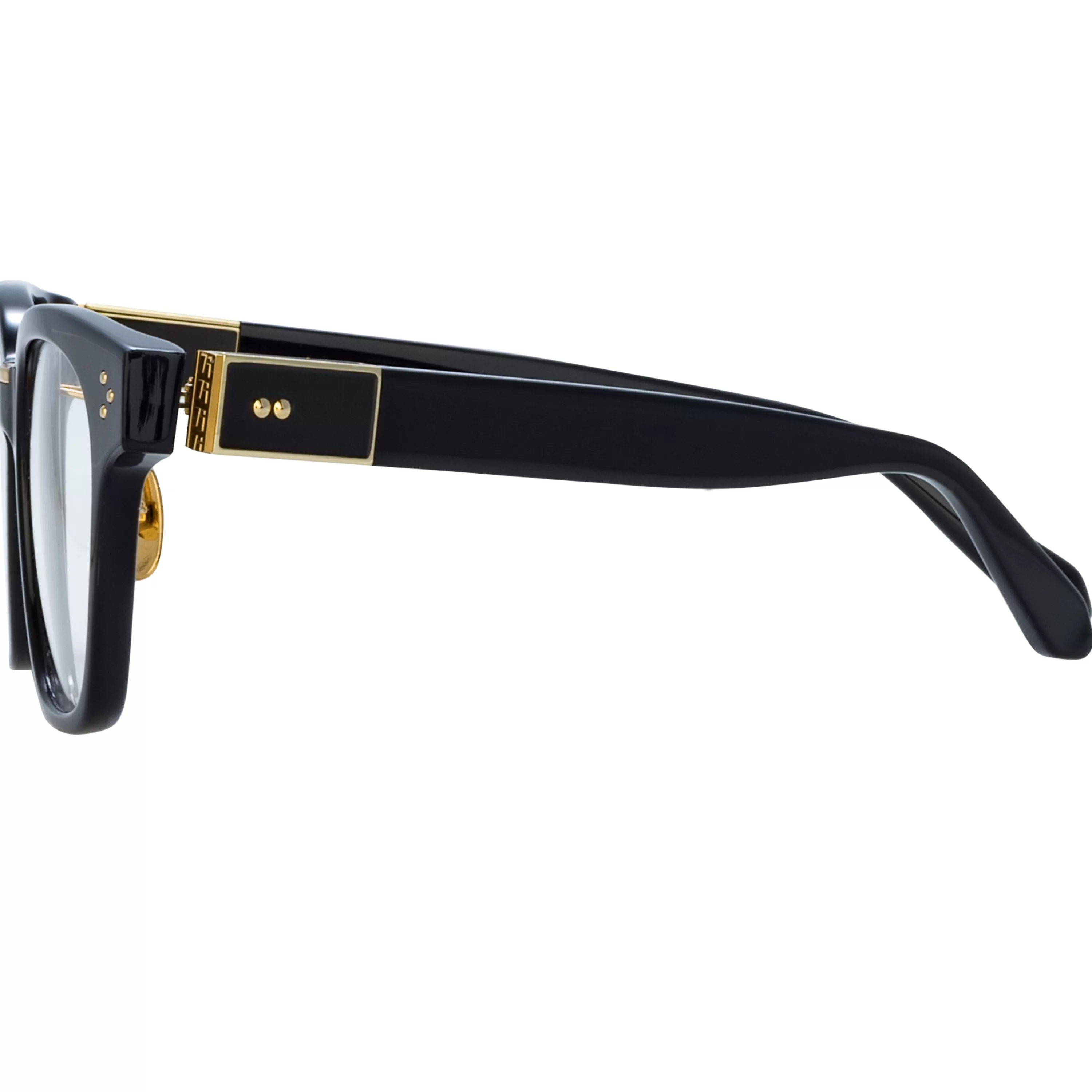 sanchez_optical_dframe_in_black_3.webp Women LINDA FARROW (U.K.) Sanchez Optical D-Frame in Black