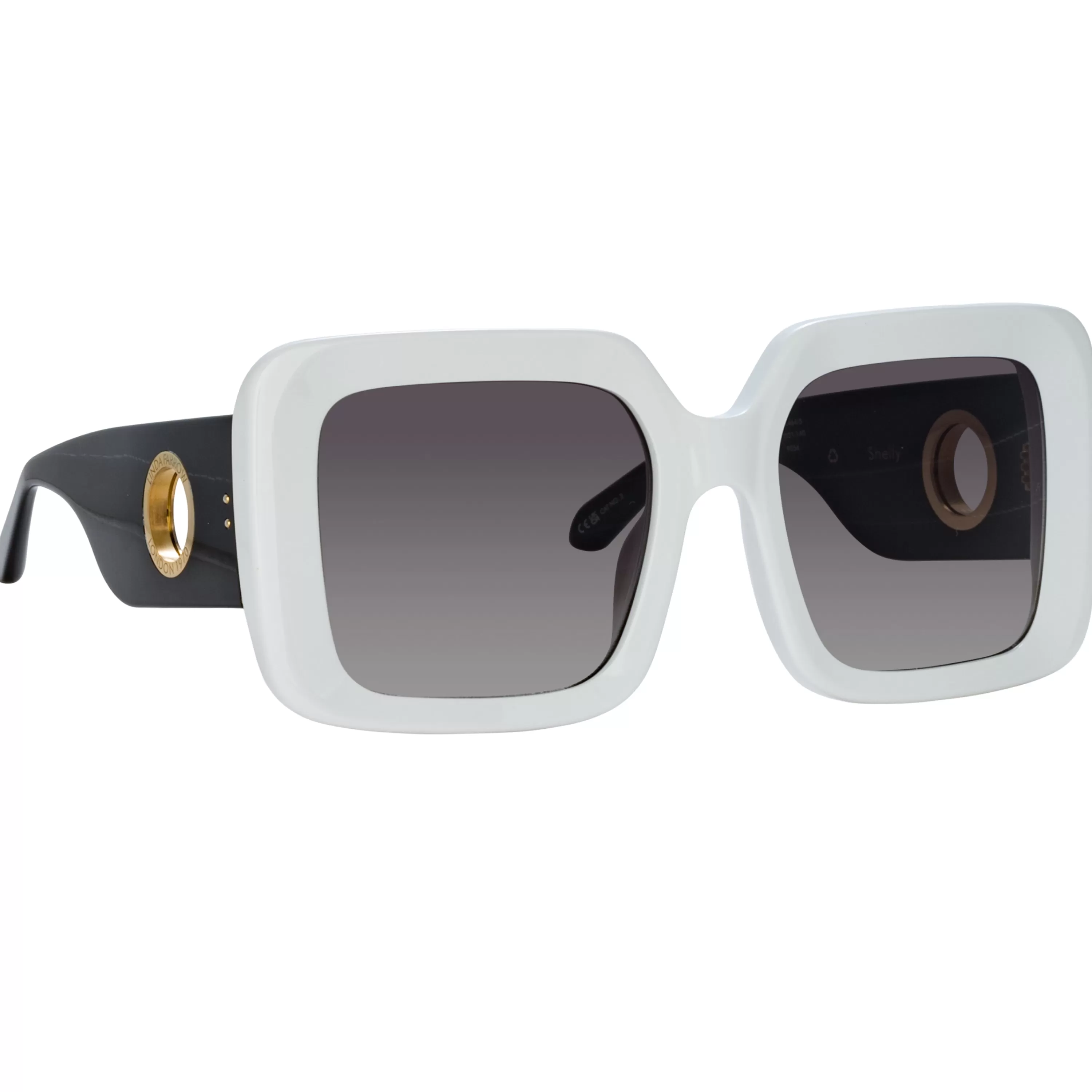 shelly_oversize_sunglasses_in_white_2.webp Women LINDA FARROW (U.K.) Shelly Oversize Sunglasses in White