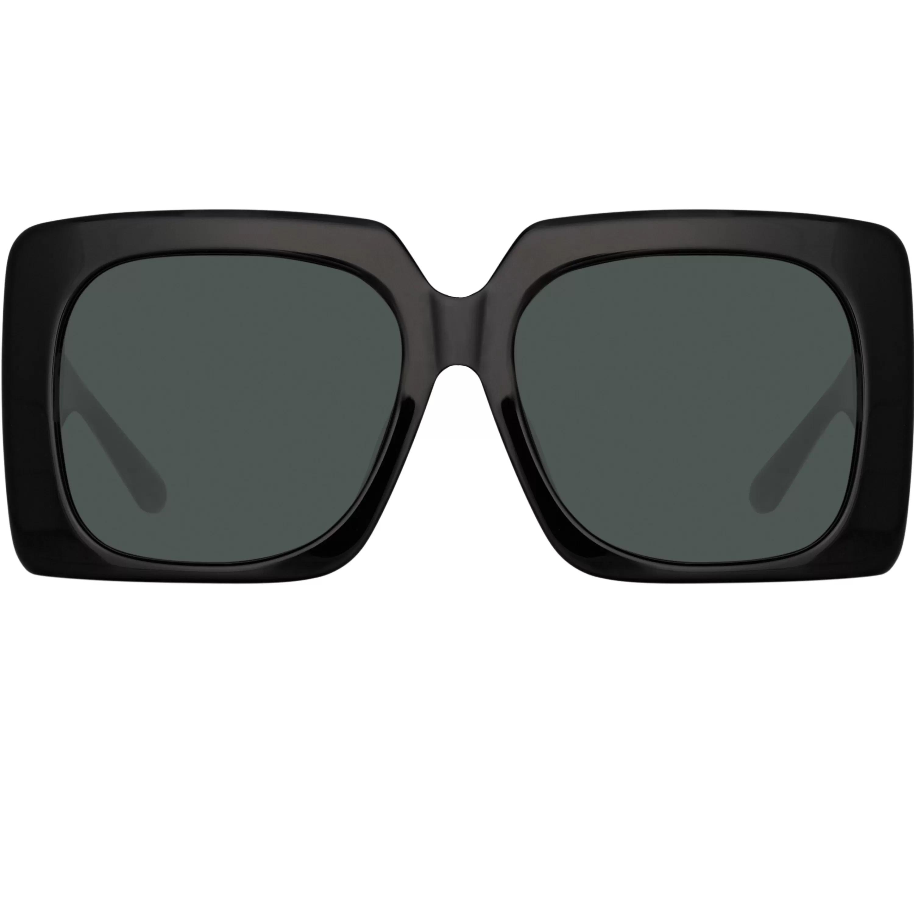 Women LINDA FARROW (U.K.) Sierra Oversized Sunglasses in Black