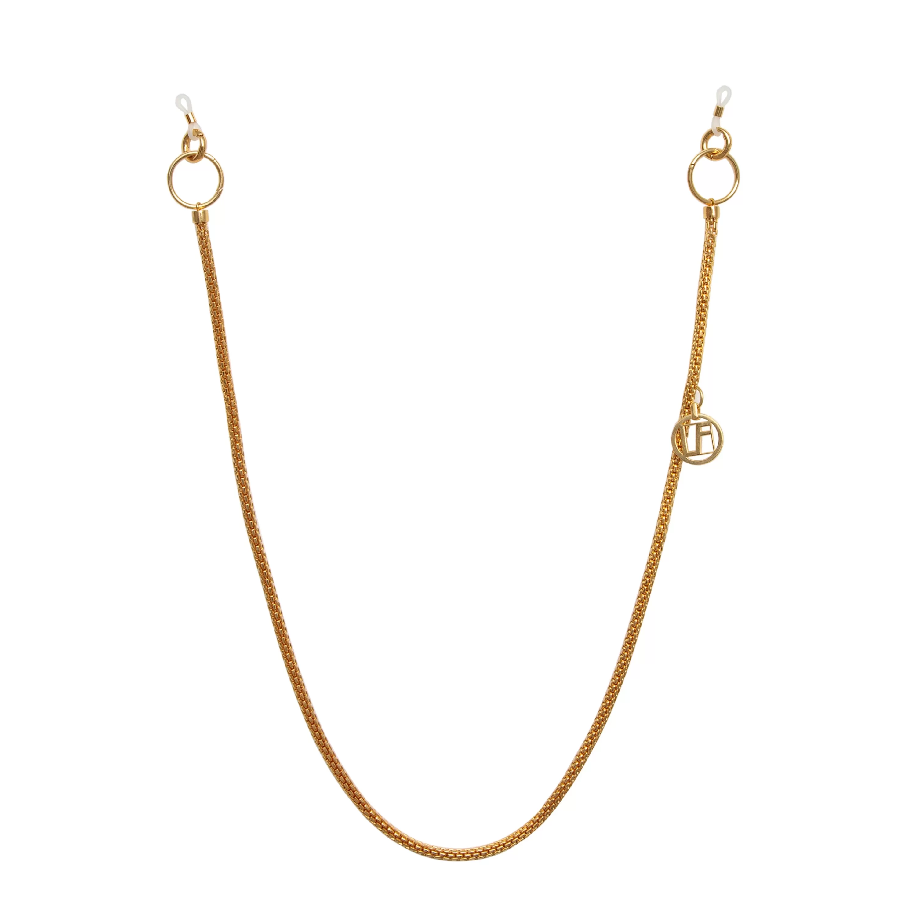 LINDA FARROW (U.K.) Small Gold Metal Chain