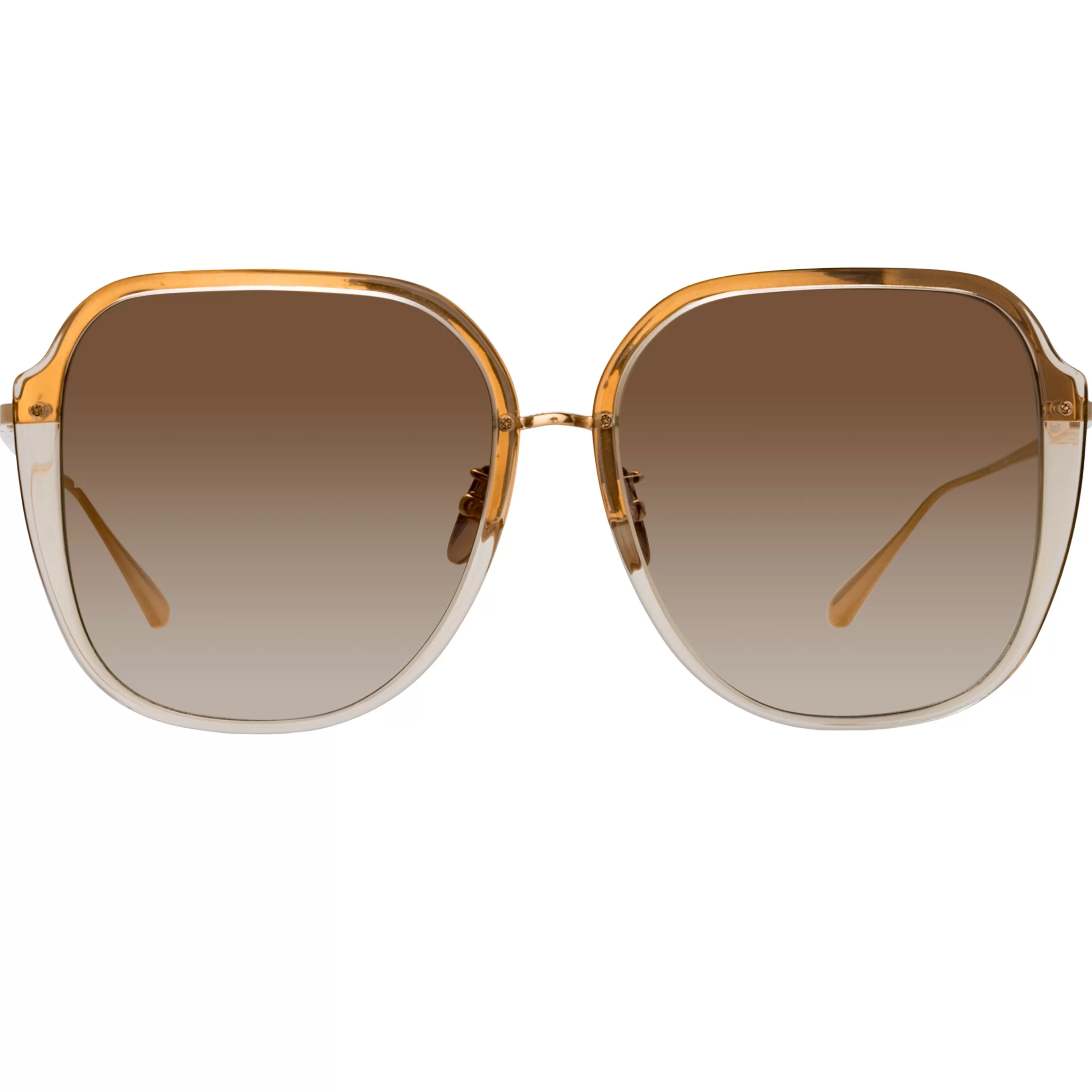 Women LINDA FARROW (U.K.) Sofia Oversize Sunglasses in Ash