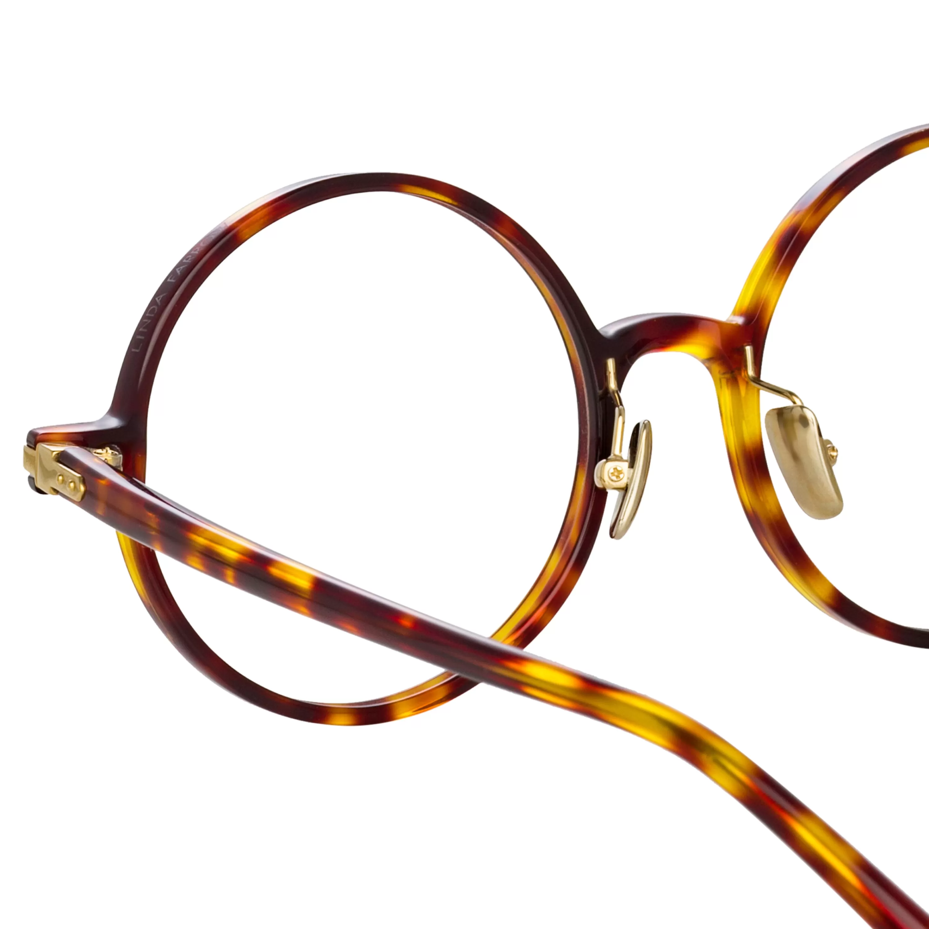 spire_a_round_optical_frame_in_tortoiseshell_3.webp Linda Farrow Linear Spire A Round Optical Frame in Tortoiseshell