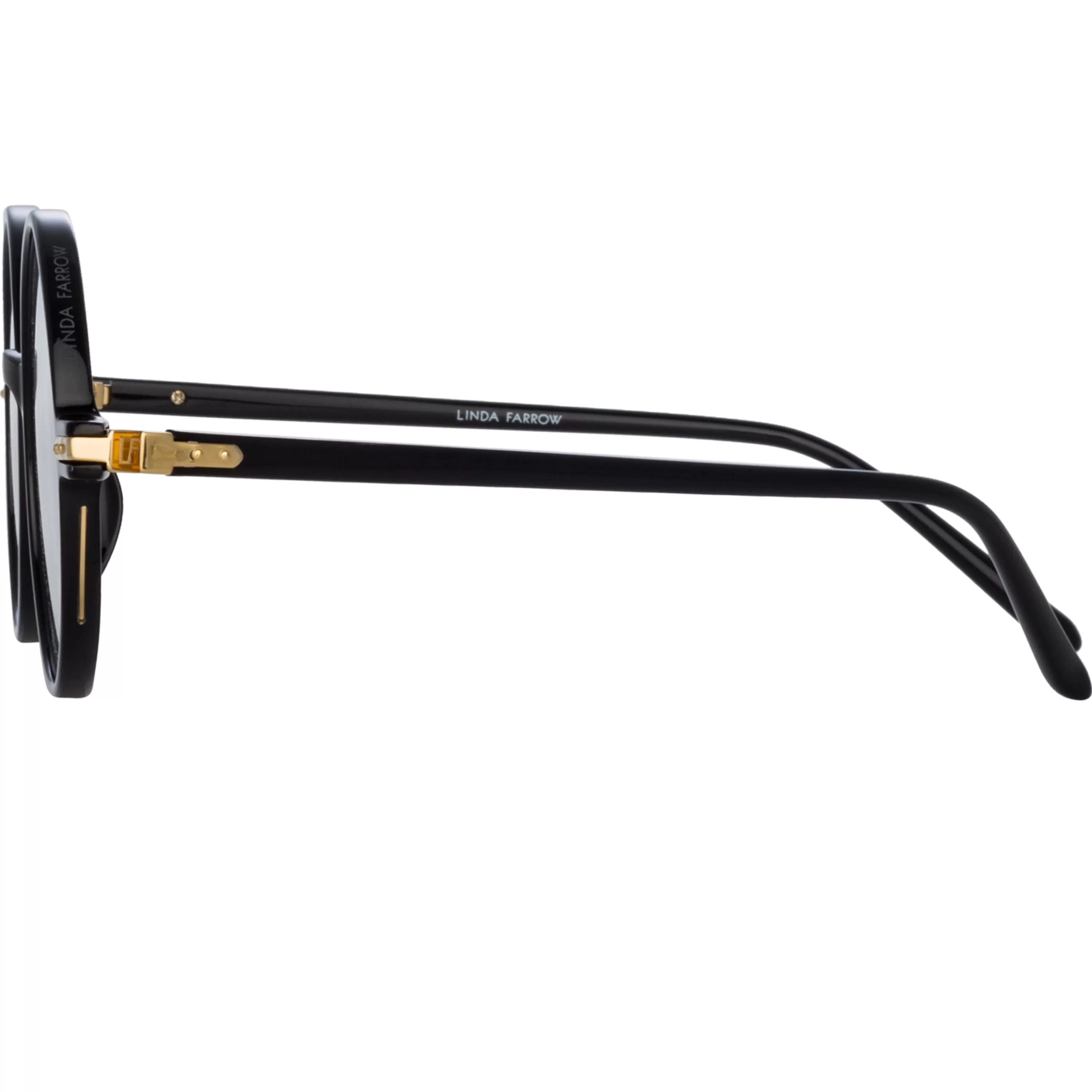 spire_round_optical_frame_in_black_2.webp Linda Farrow Linear Spire Round Optical Frame in Black