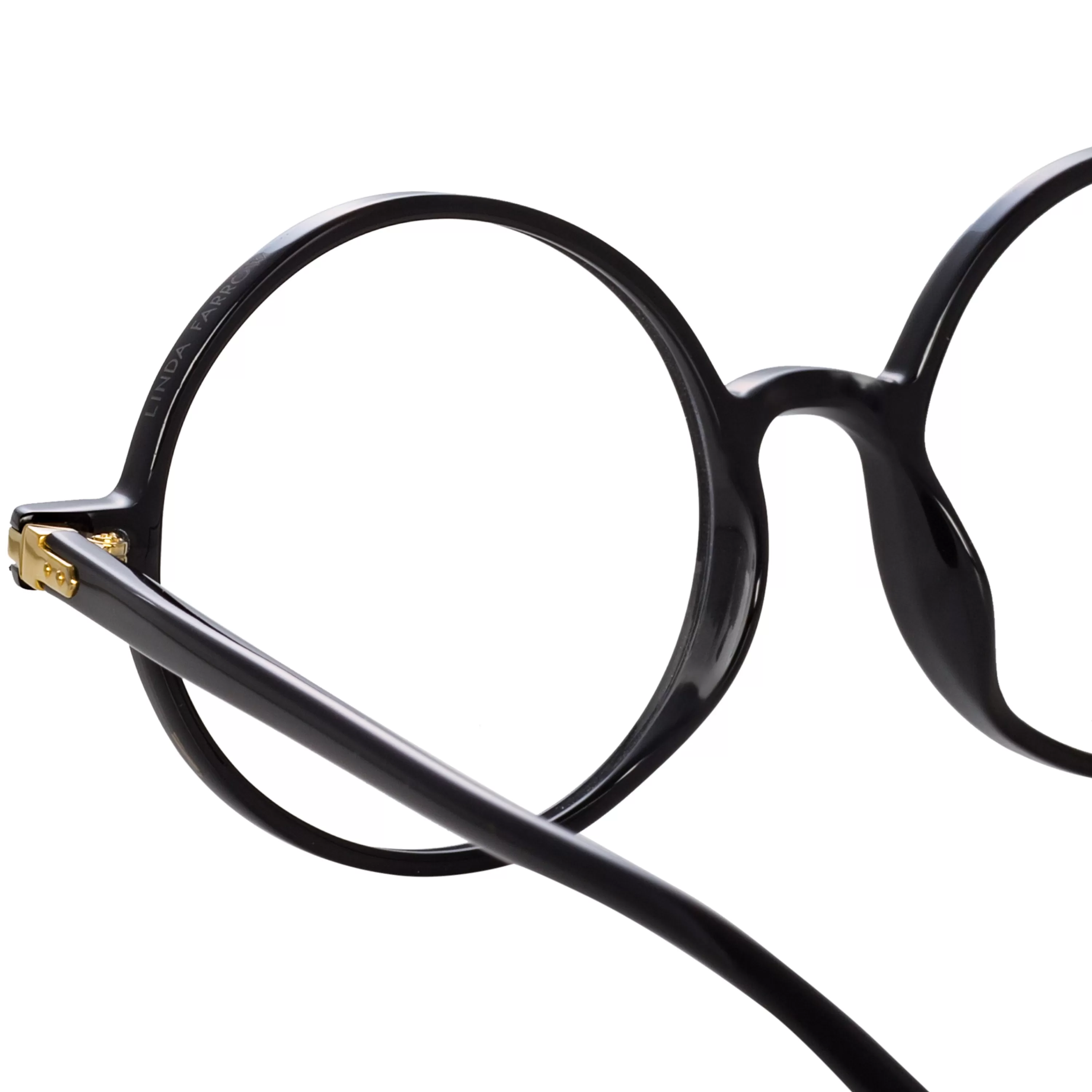 spire_round_optical_frame_in_black_3.webp Linda Farrow Linear Spire Round Optical Frame in Black