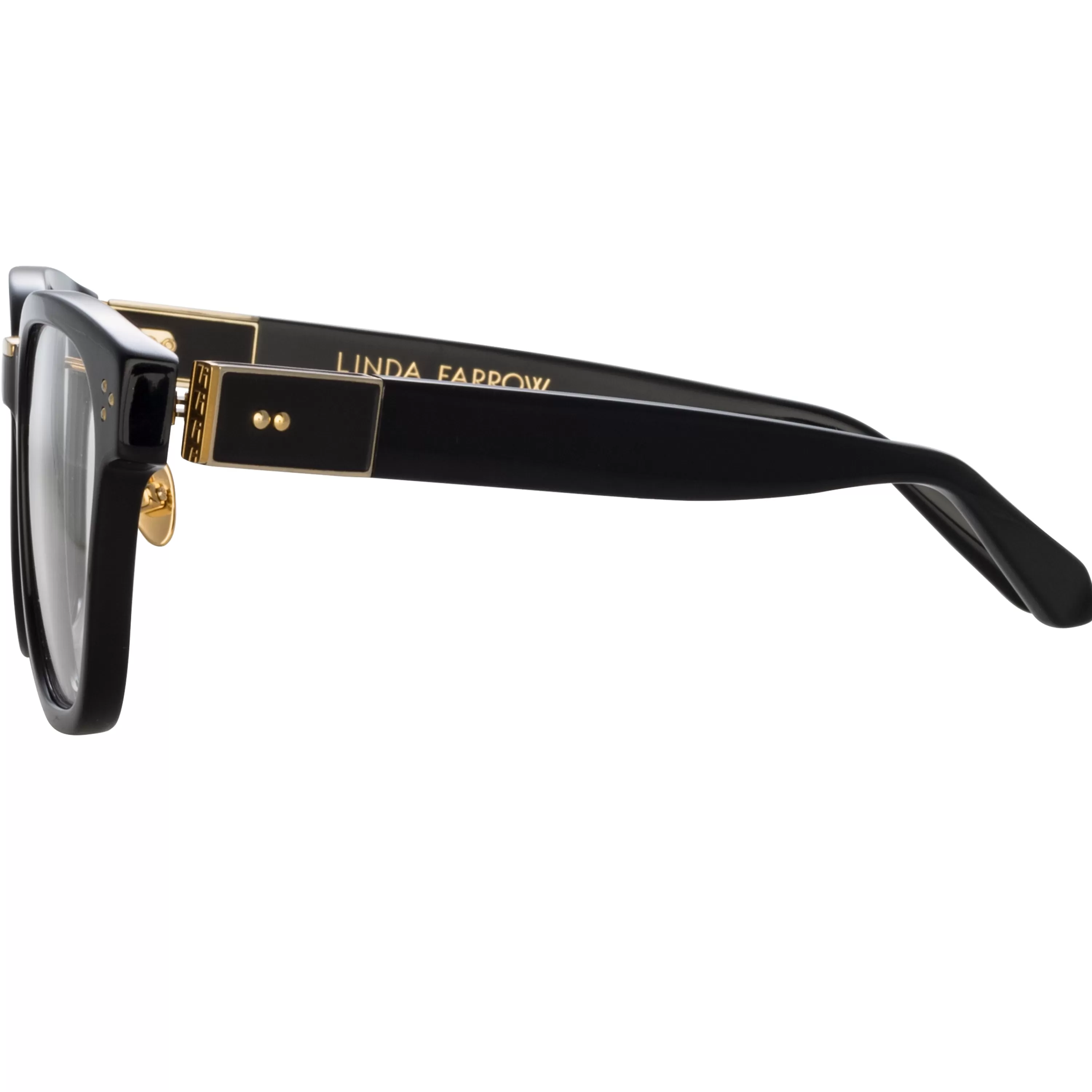 steffen_a_optical_dframe_in_black_asian_fit_3.webp LINDA FARROW (U.K.) Steffen A Optical D-Frame in Black (Asian Fit)